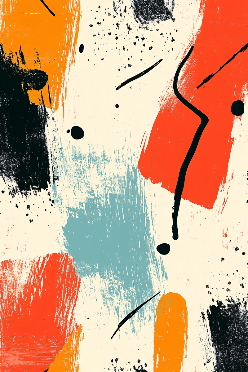 Abstract Brushstrokes Design