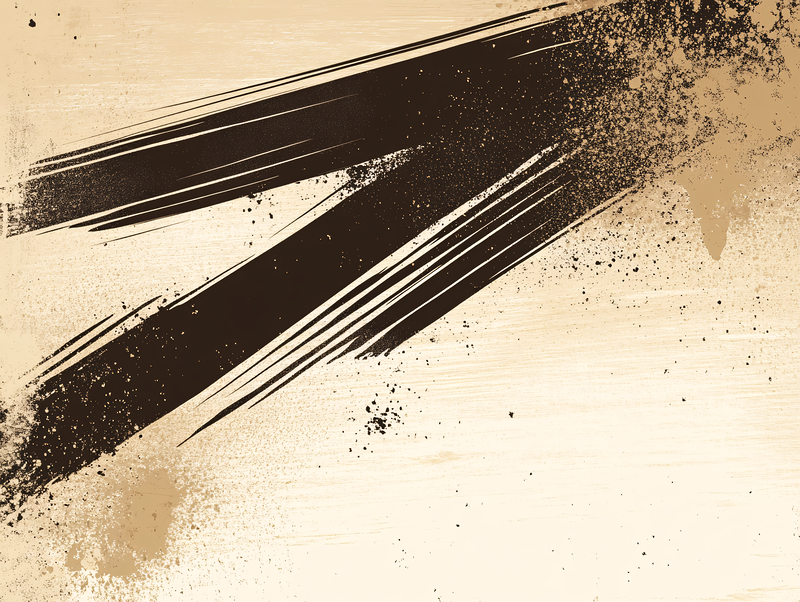 Abstract Brushstrokes On Beige Background