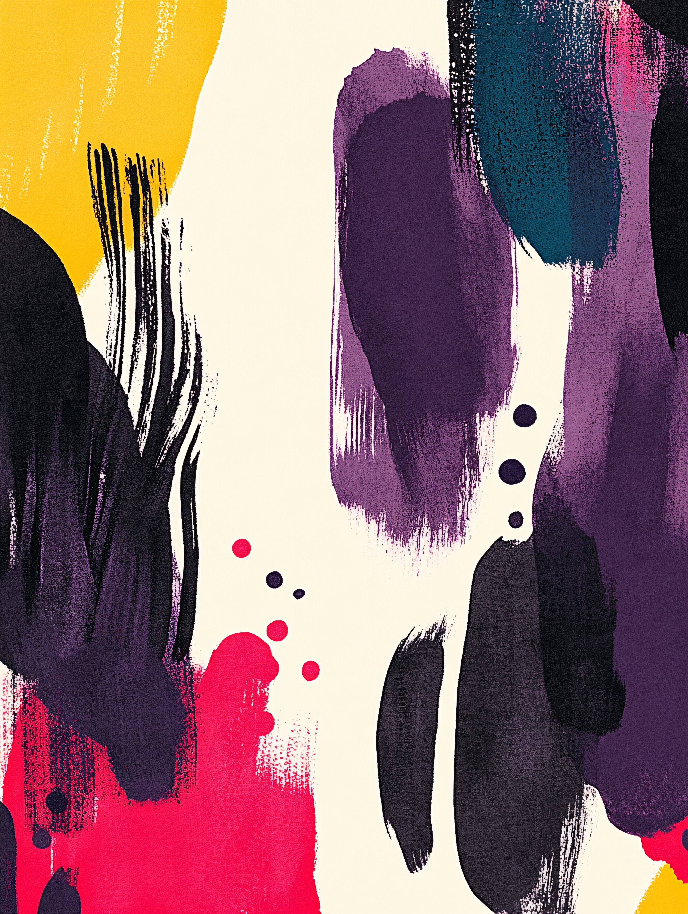 Abstract Brushstrokes Painting