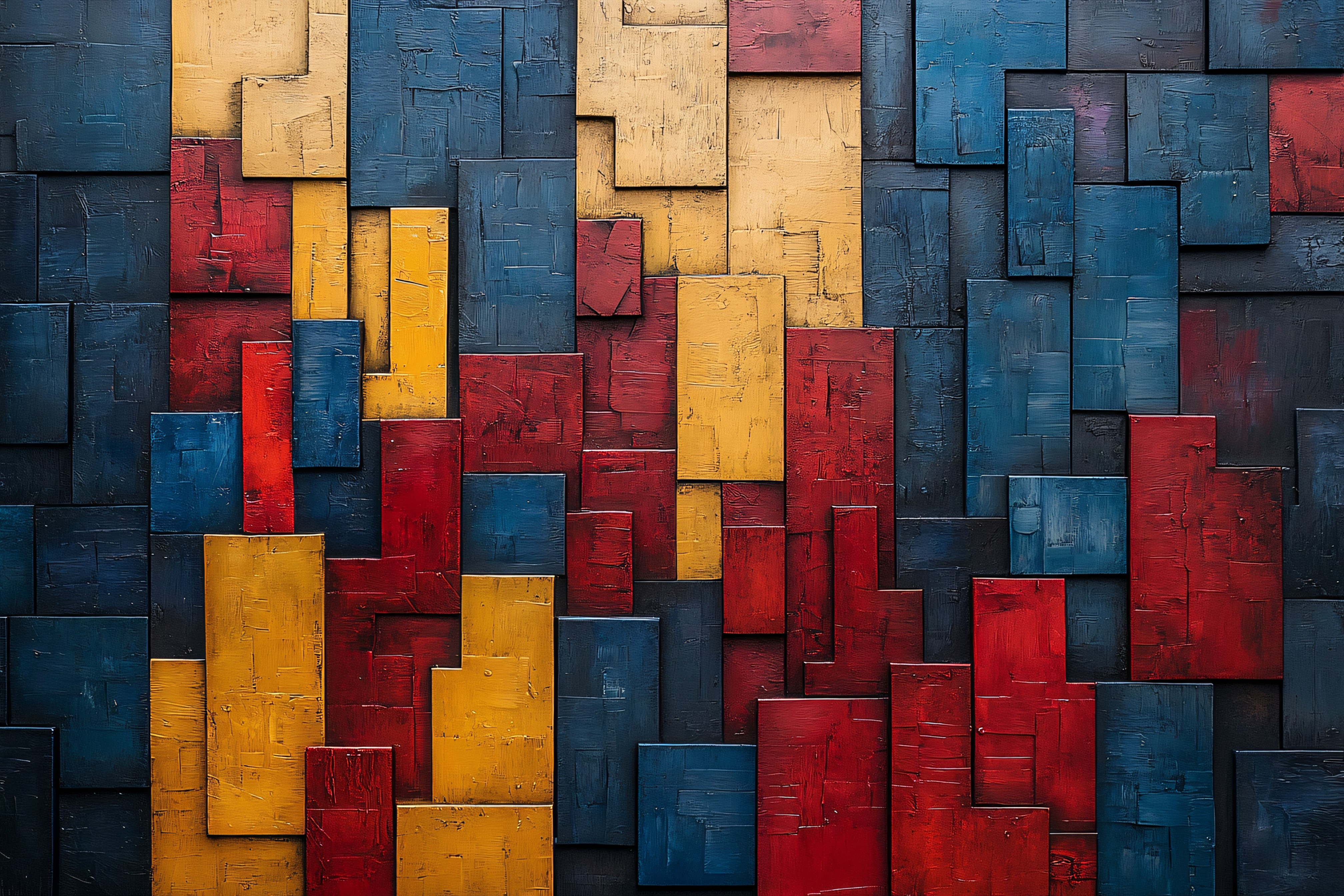 Abstract Colorful Blocks