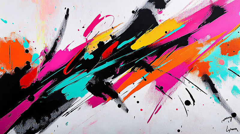 Abstract Colorful Burst