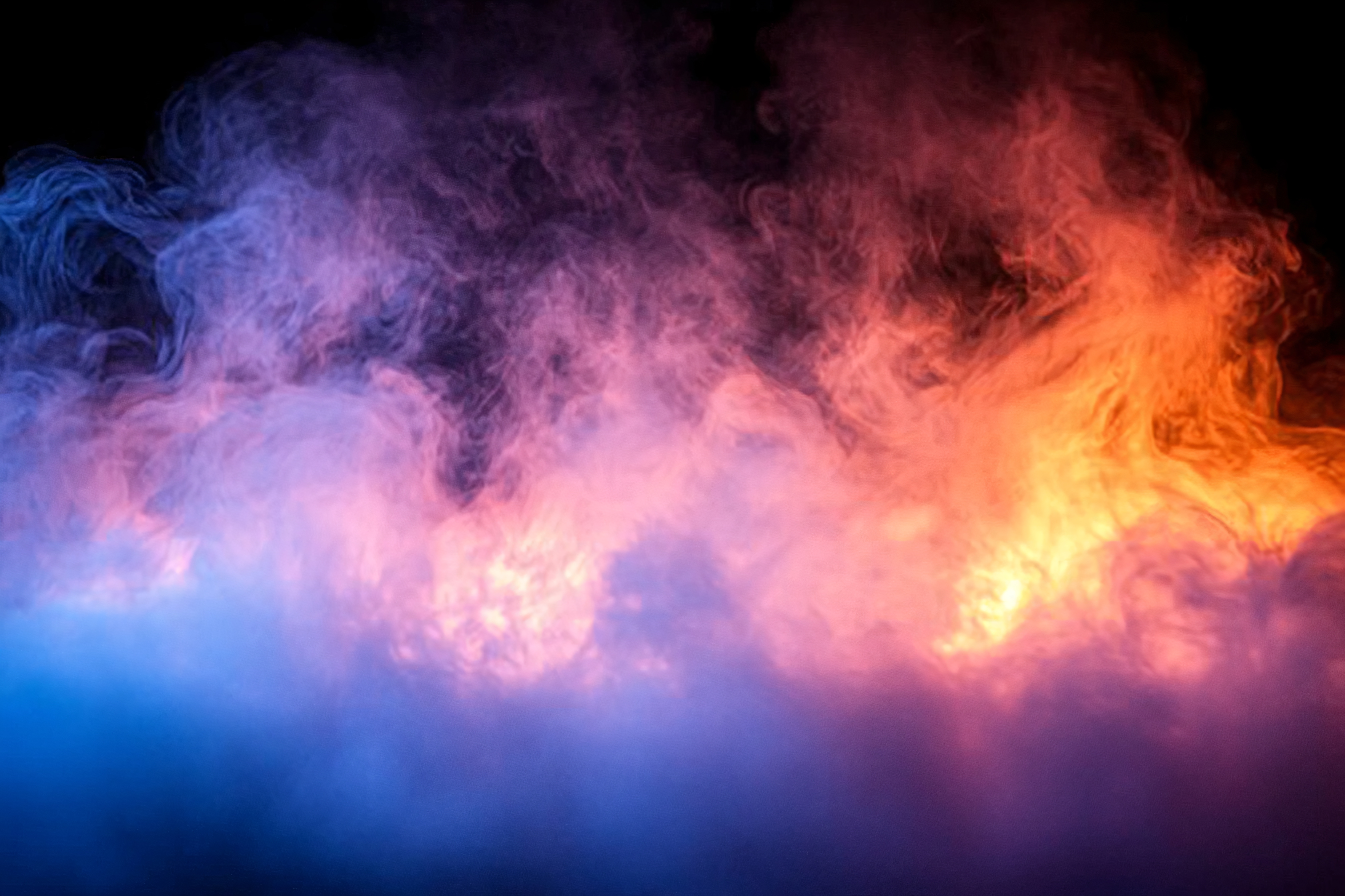 Abstract Colorful Smoke Cloud