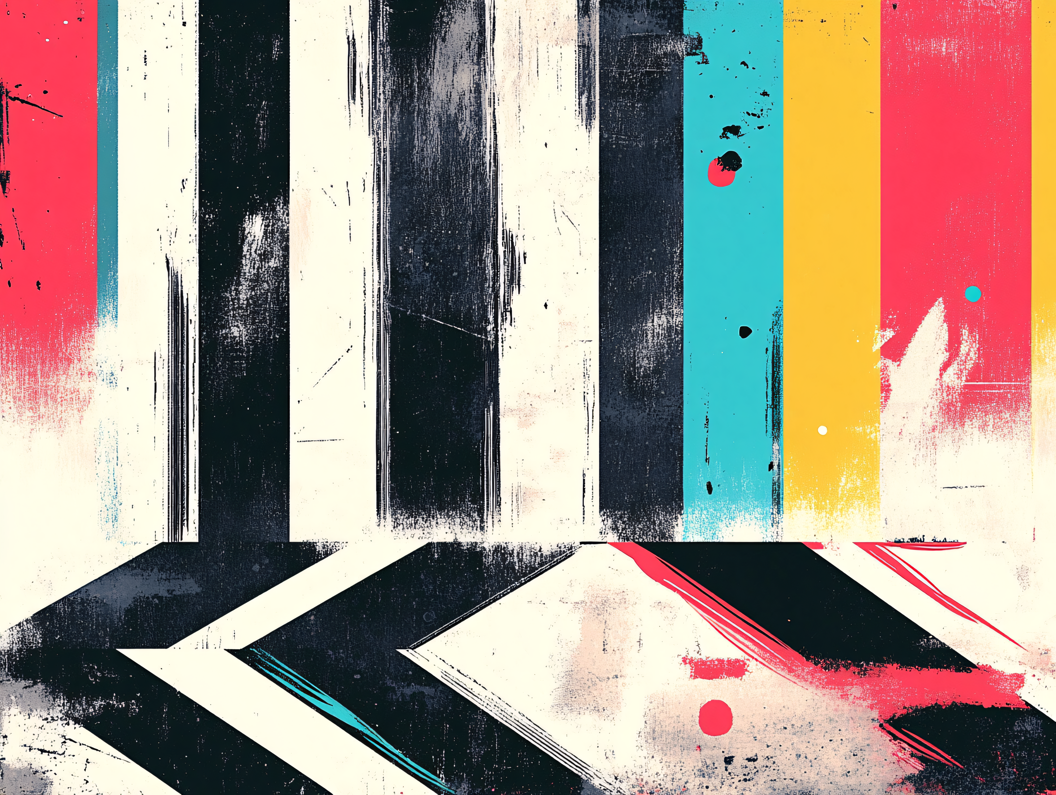 Abstract Colorful Stripes Texture
