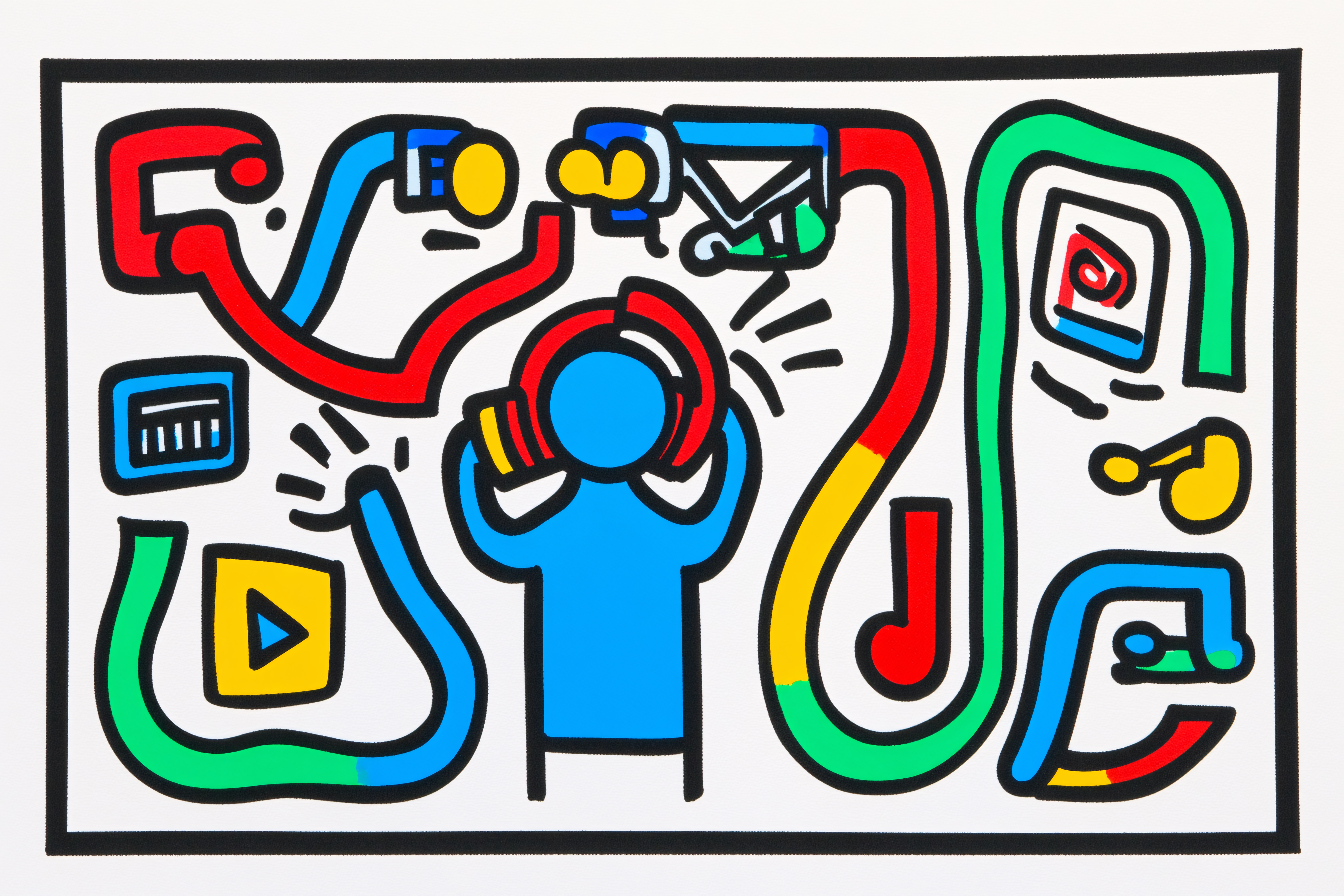 Abstract Communication Icon