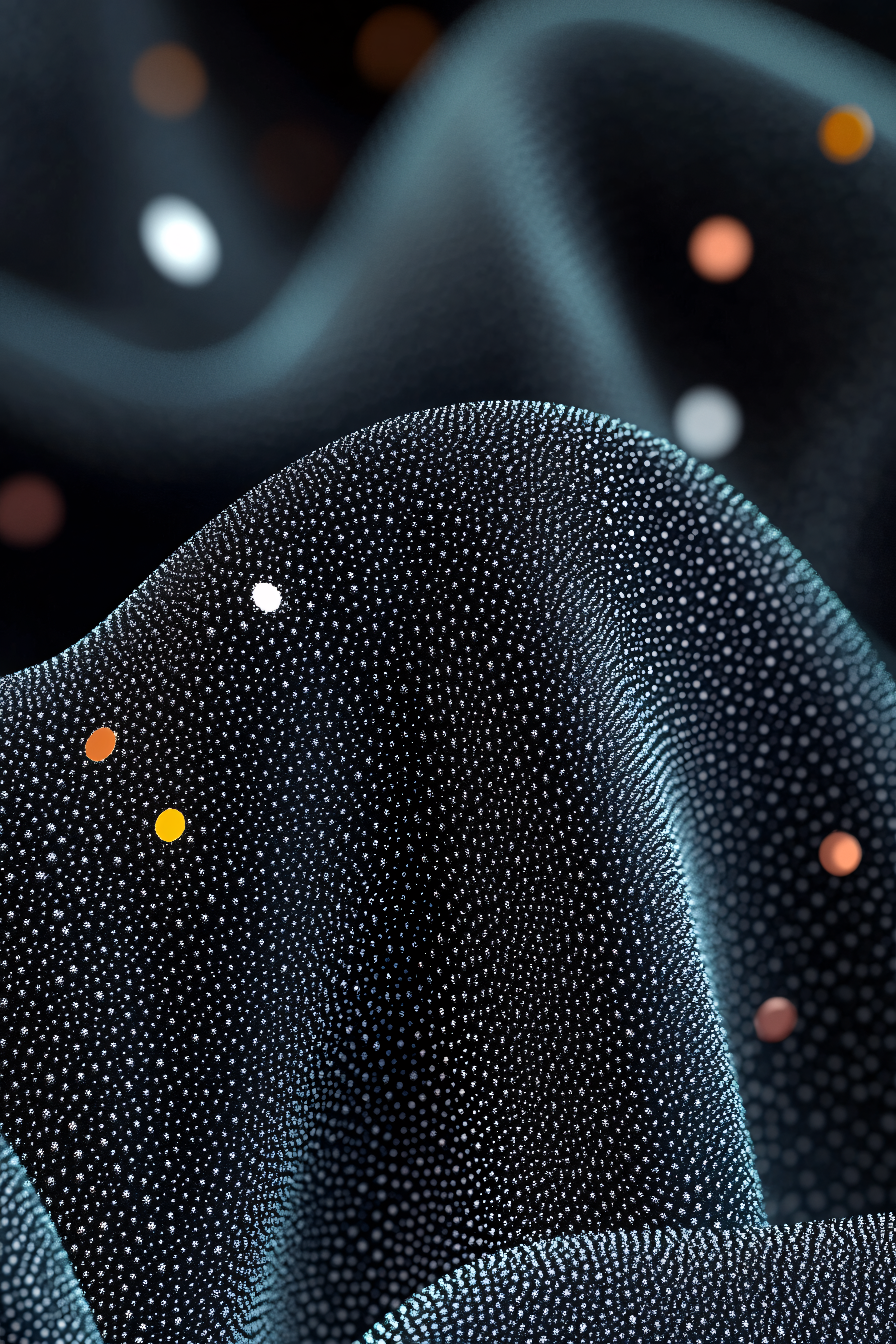 Abstract Dark Textured Wave with Bokeh