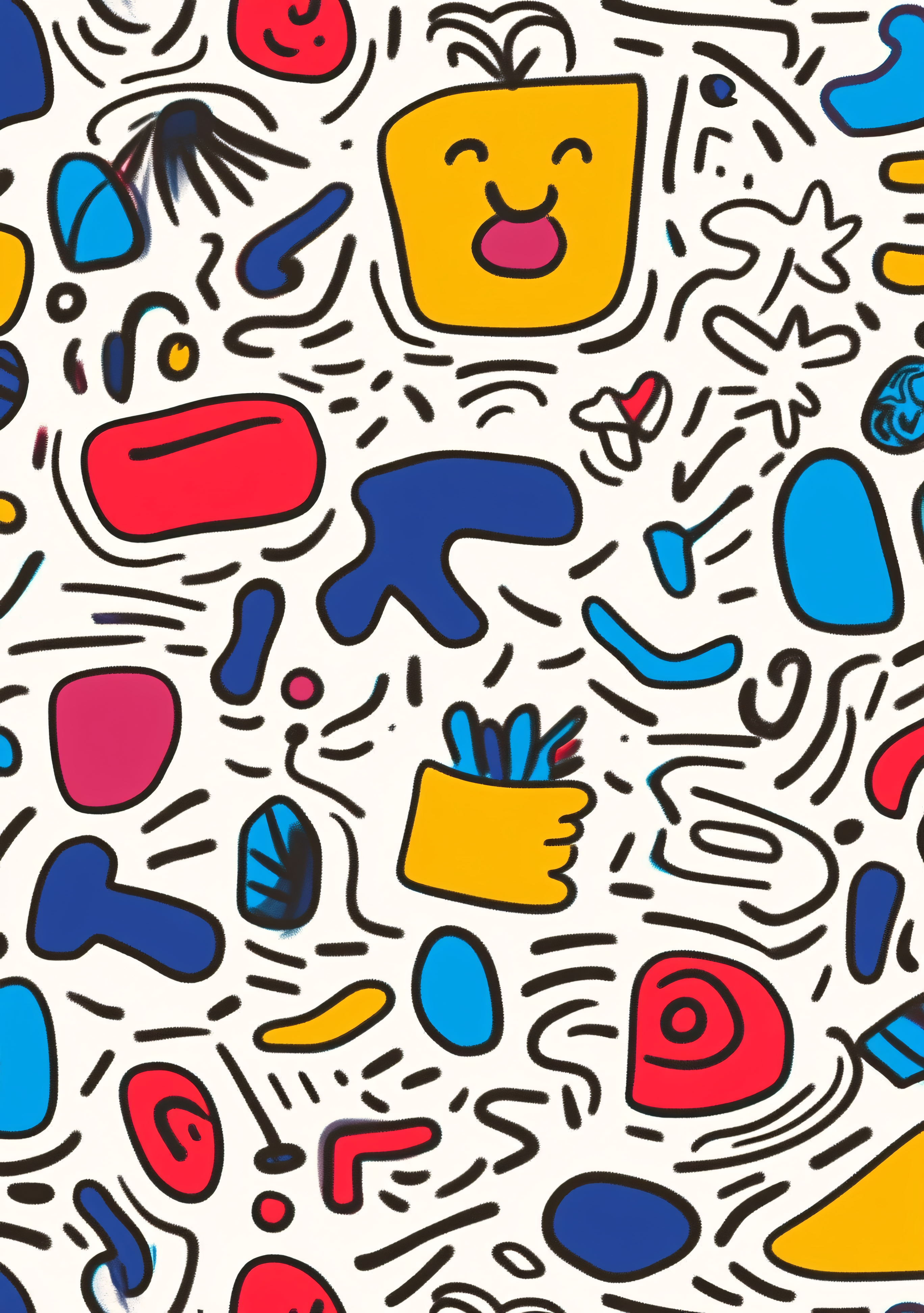 Abstract Doodle Pattern