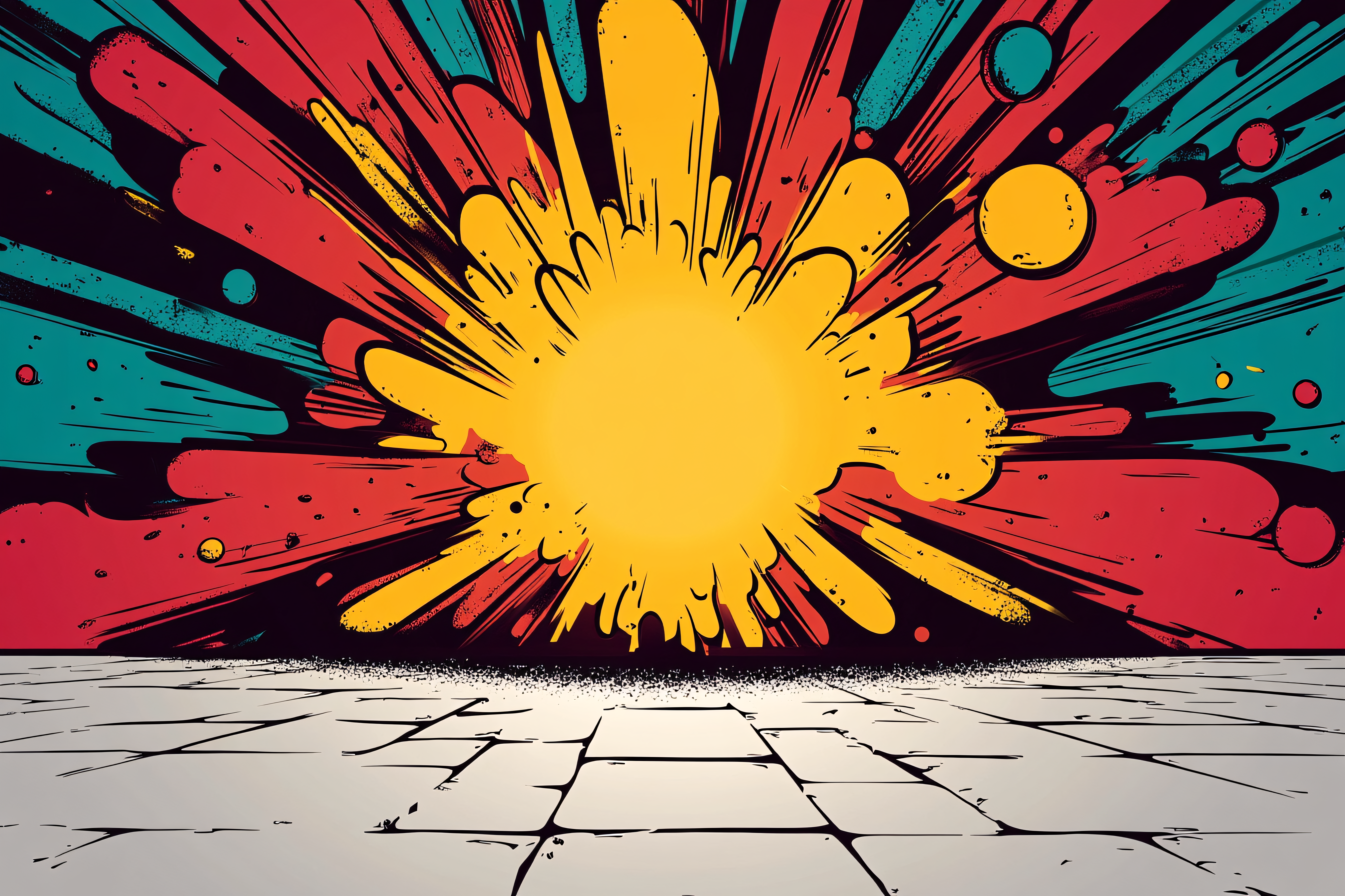 Abstract Explosion Burst