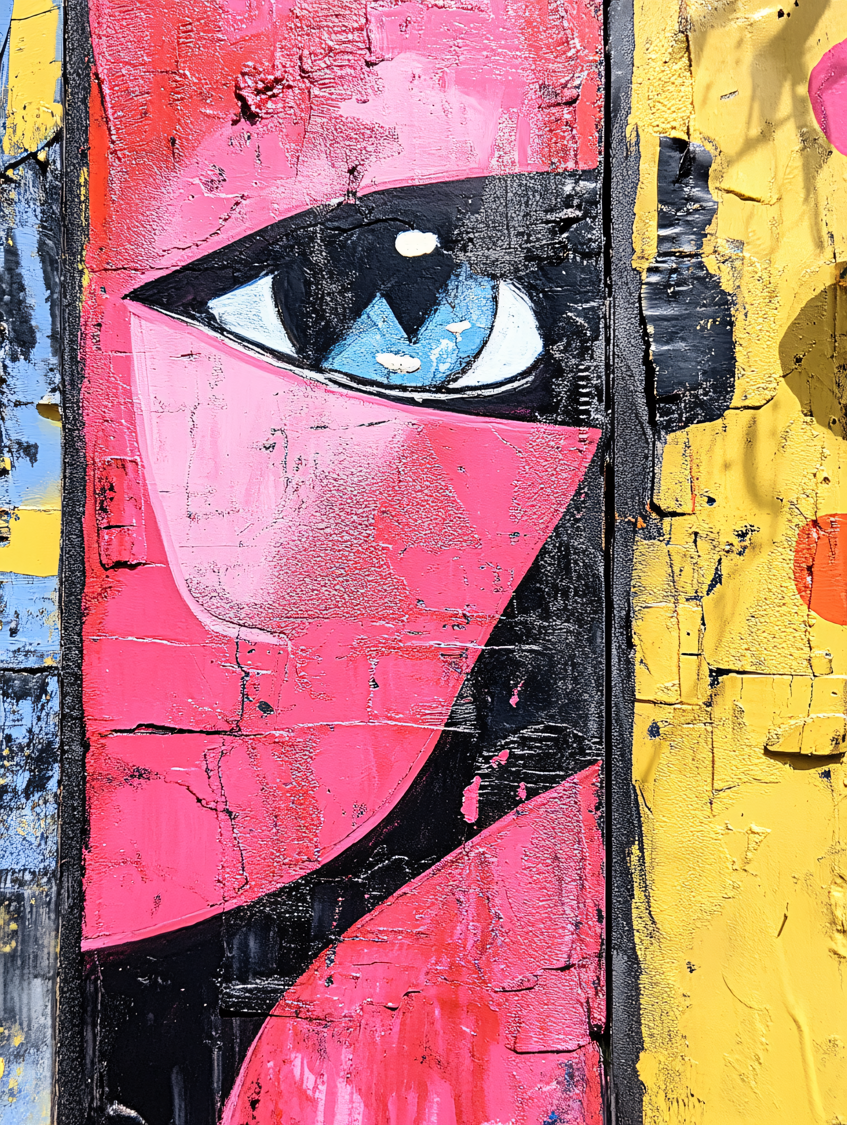 Abstract Eye Graffiti Art