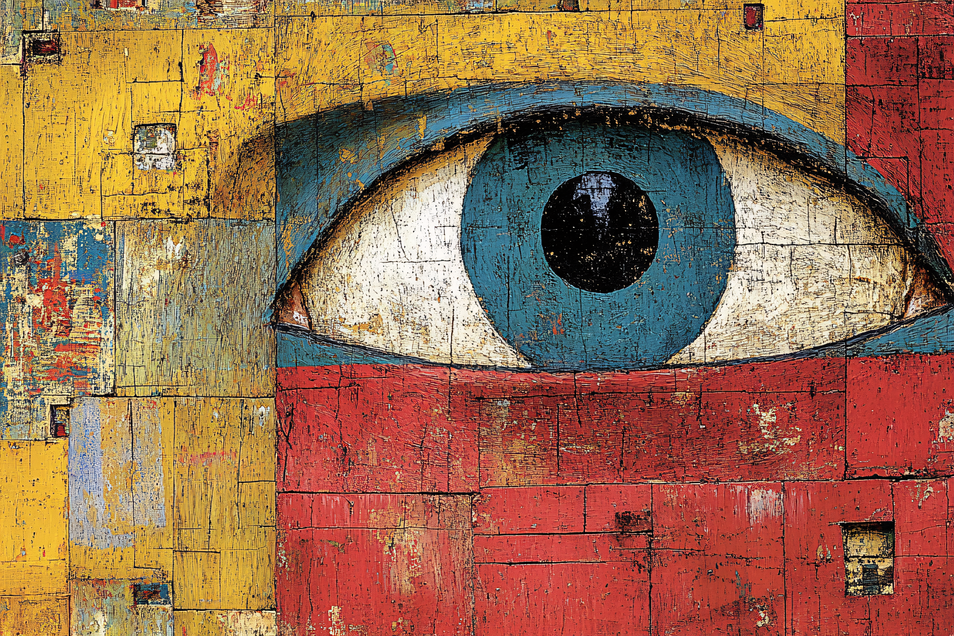 Abstract Eye on Wood