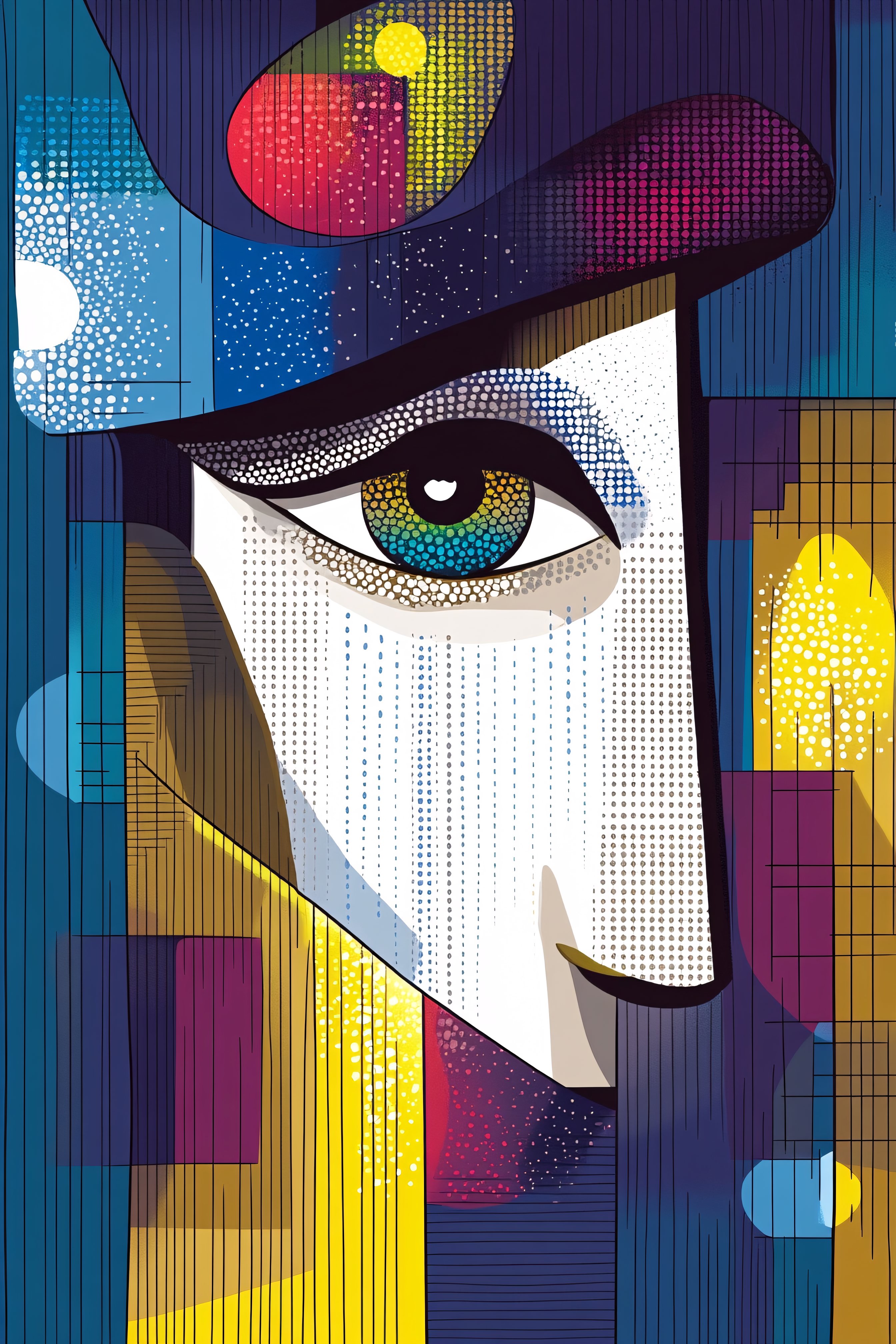 Abstract Eye Portrait