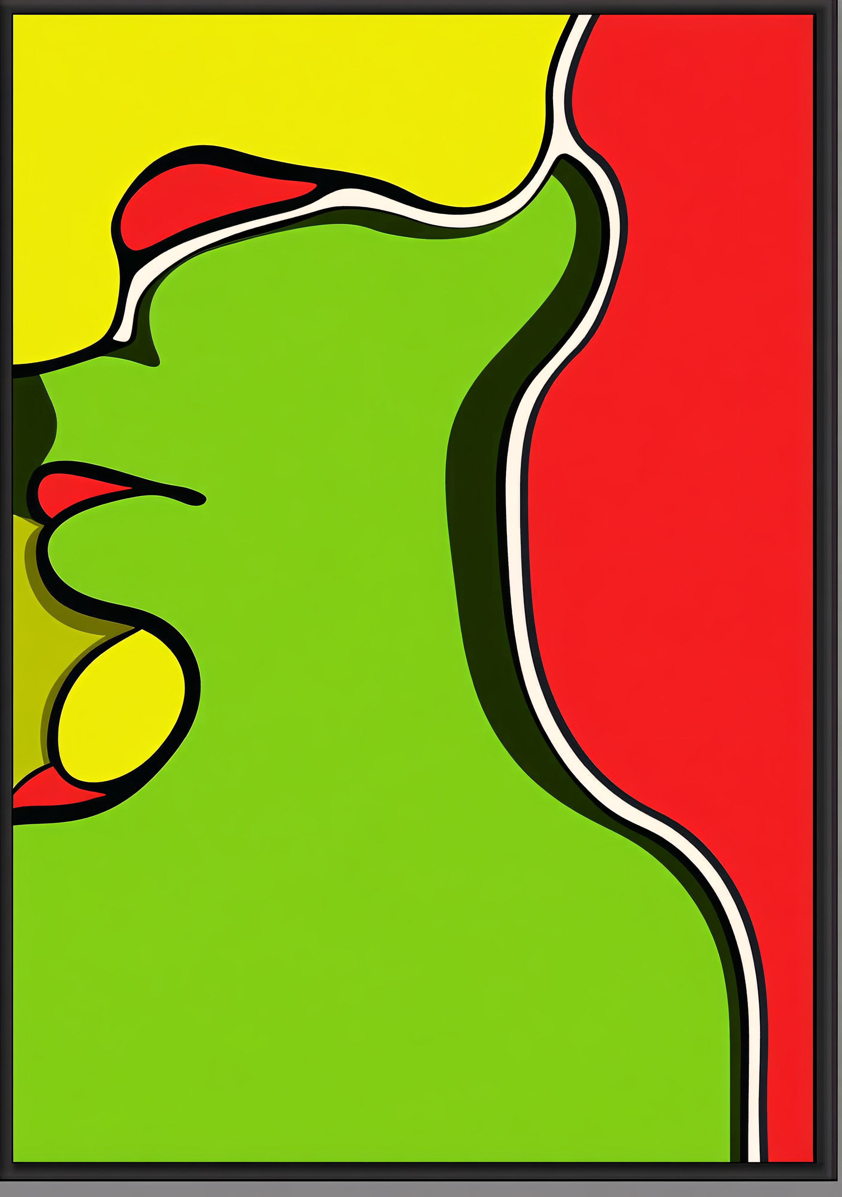 Abstract Face Profile