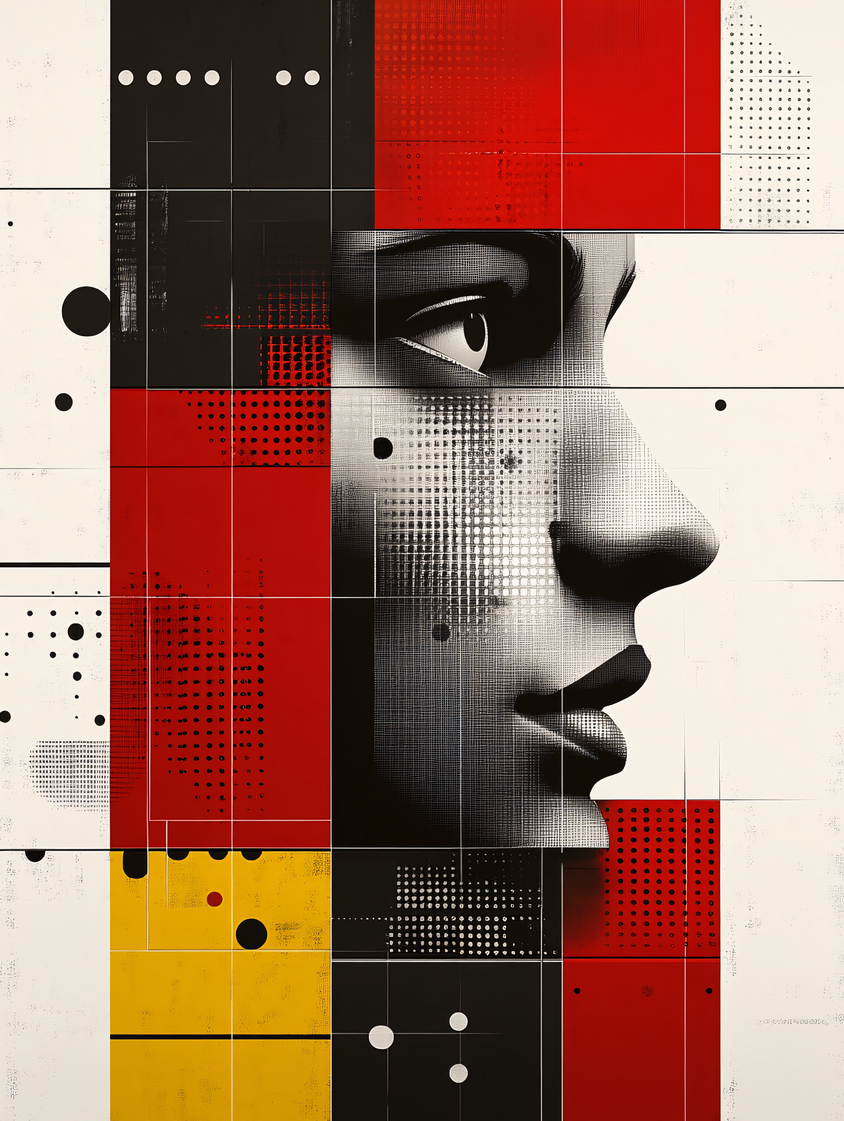 Abstract Face Profile