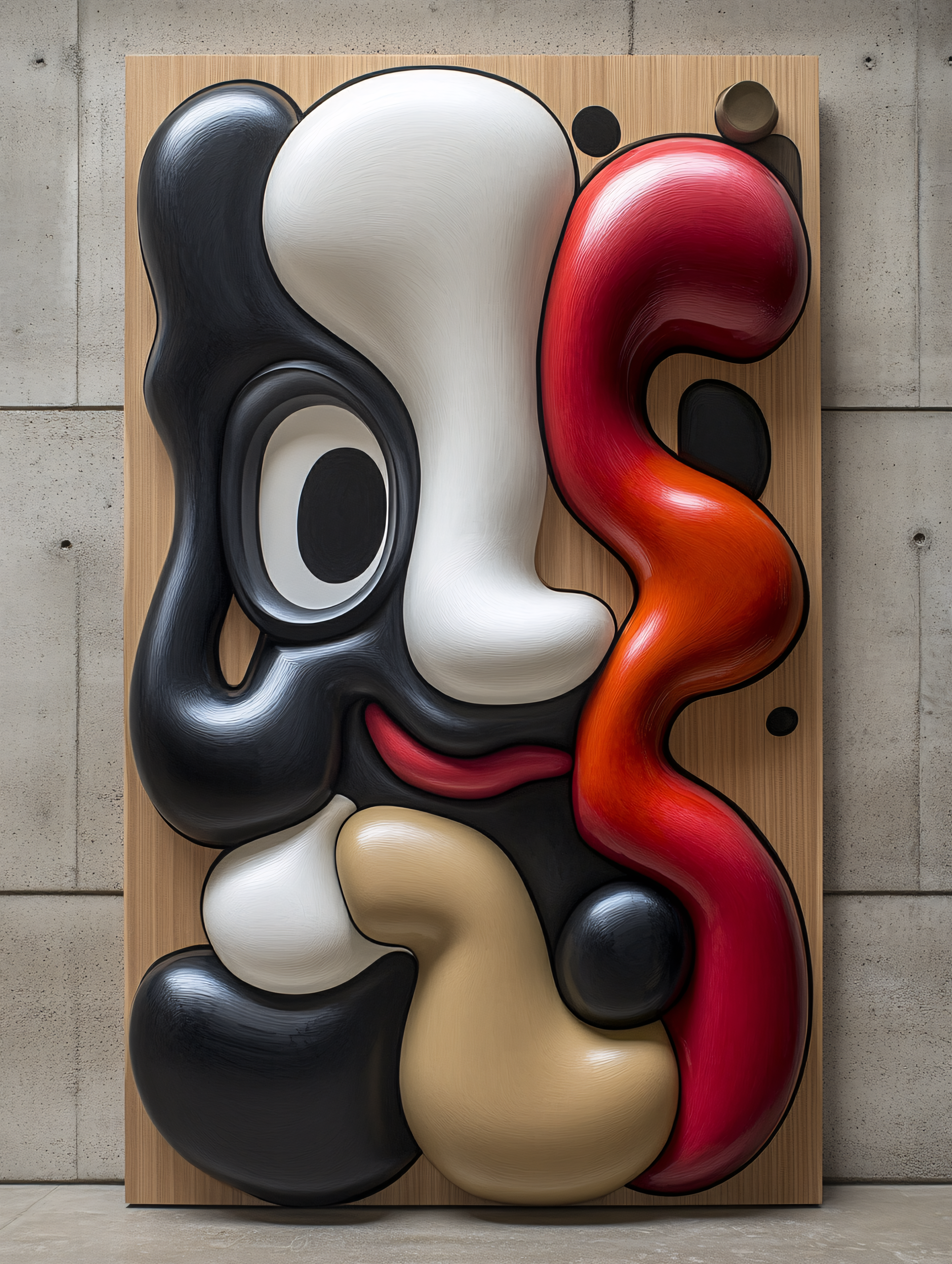 Abstract Face Sculpture