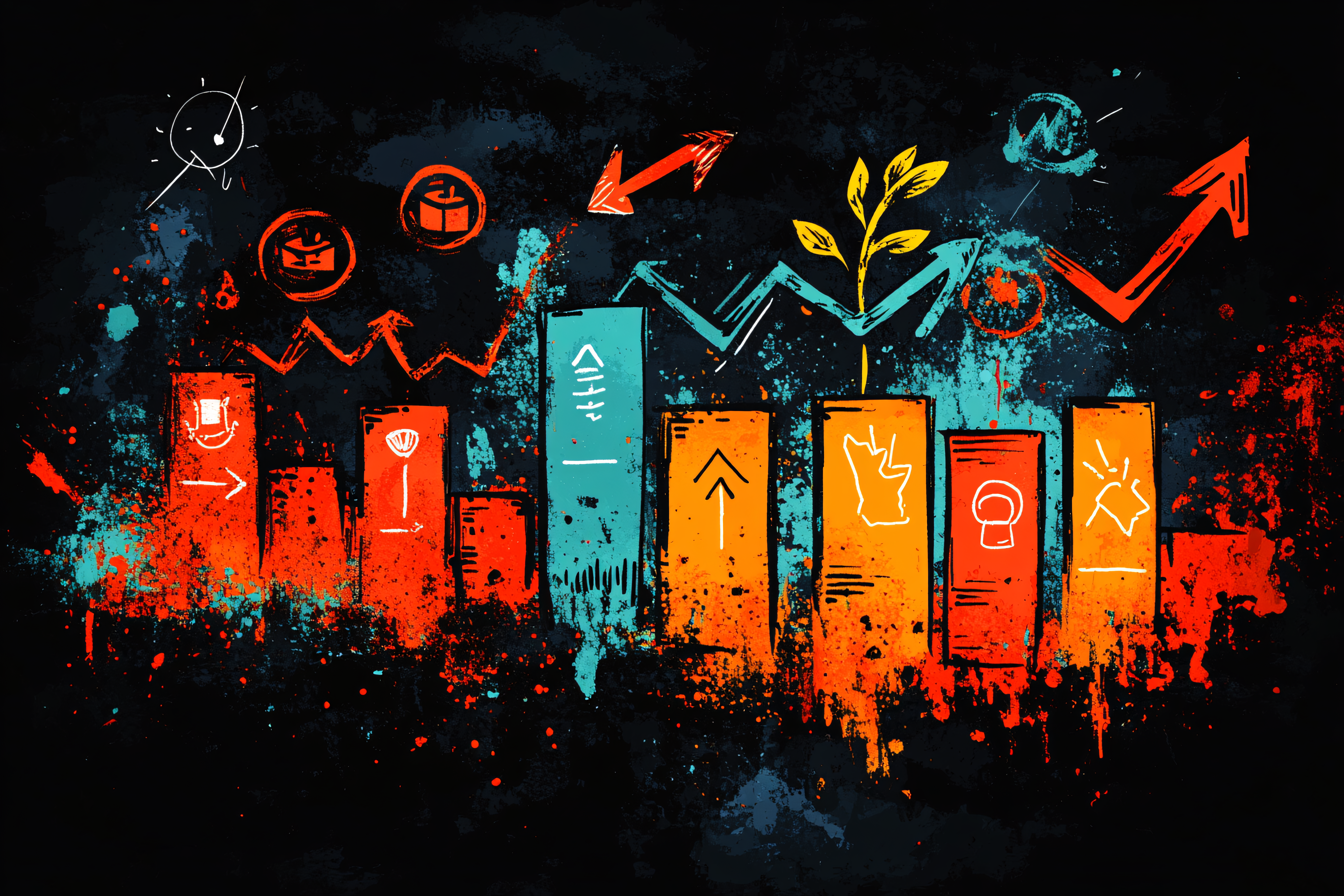 Abstract Financial Growth Chart
