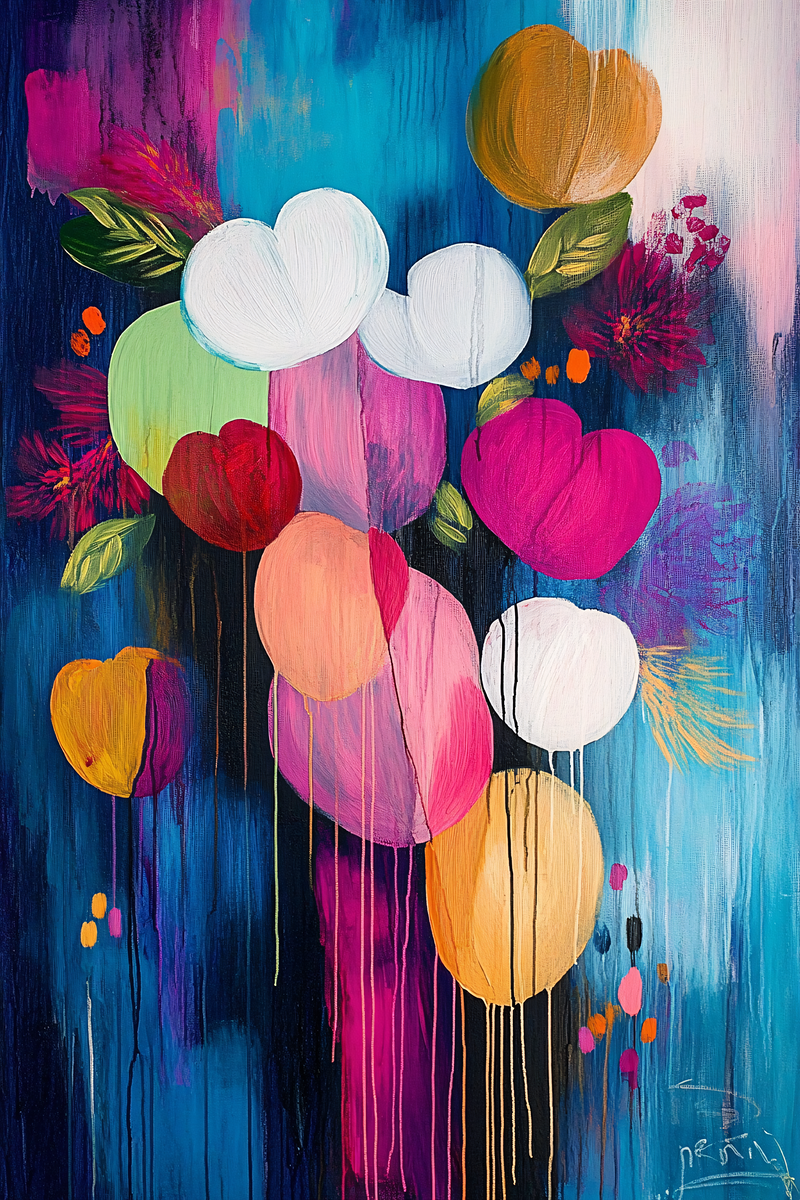 Abstract Floral Burst