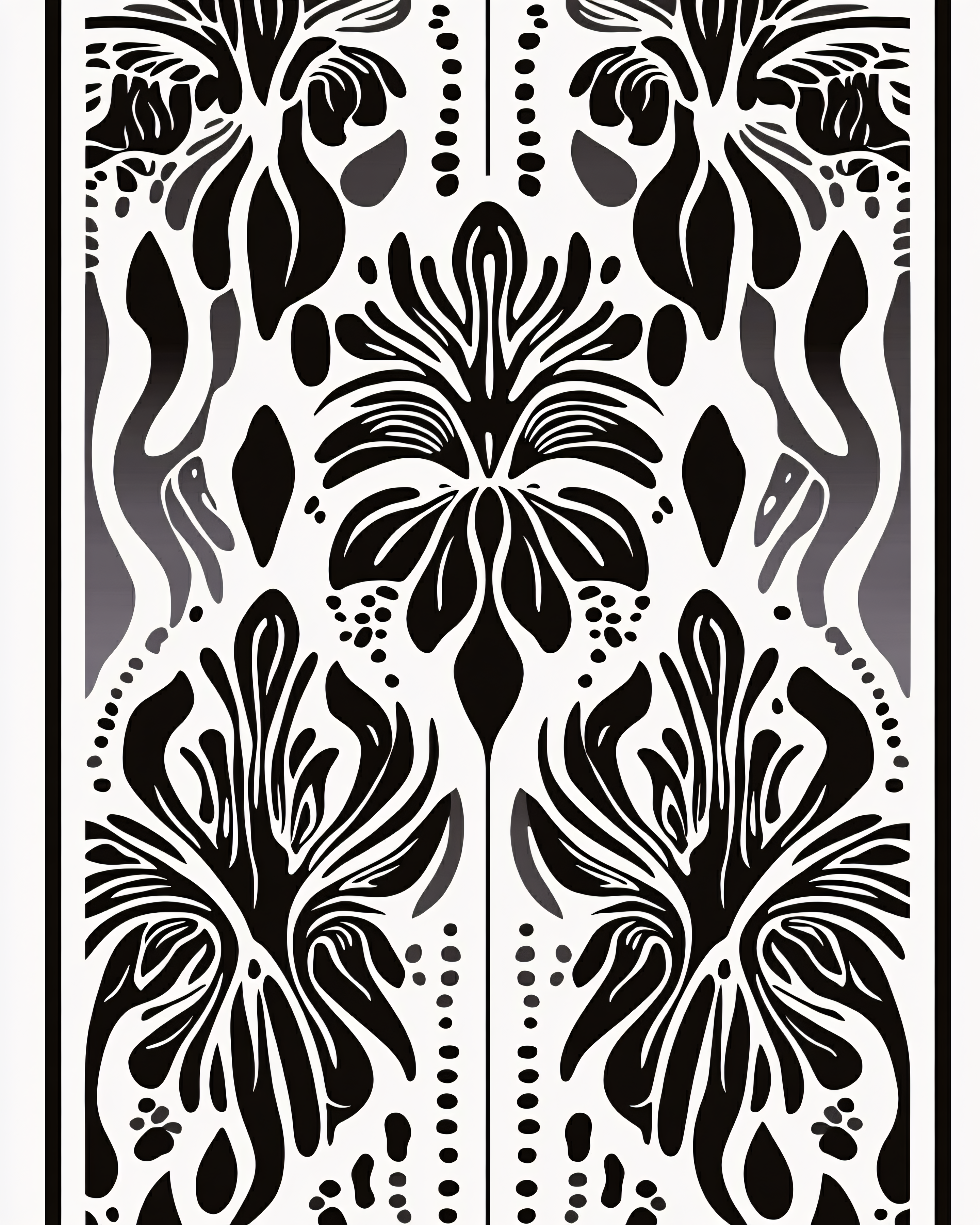 Abstract Floral Ornate Pattern