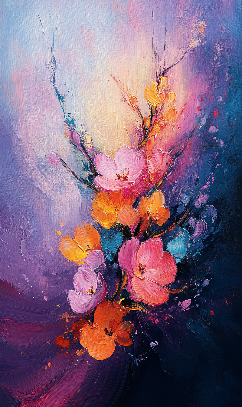 Abstract Floral Still Life
