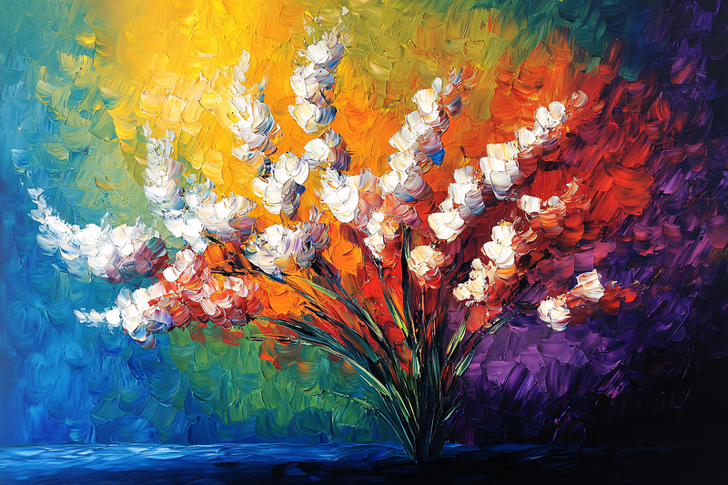 Abstract Floral Still Life