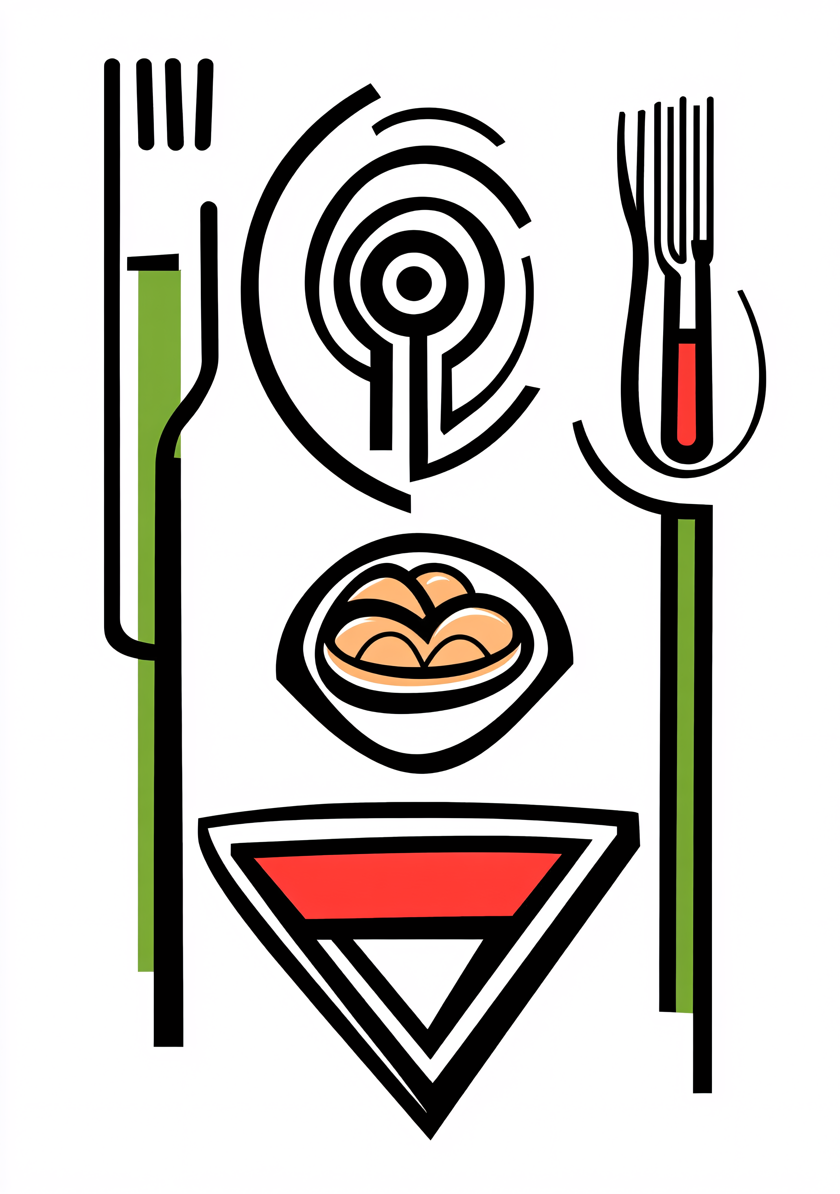 Abstract Food Setting