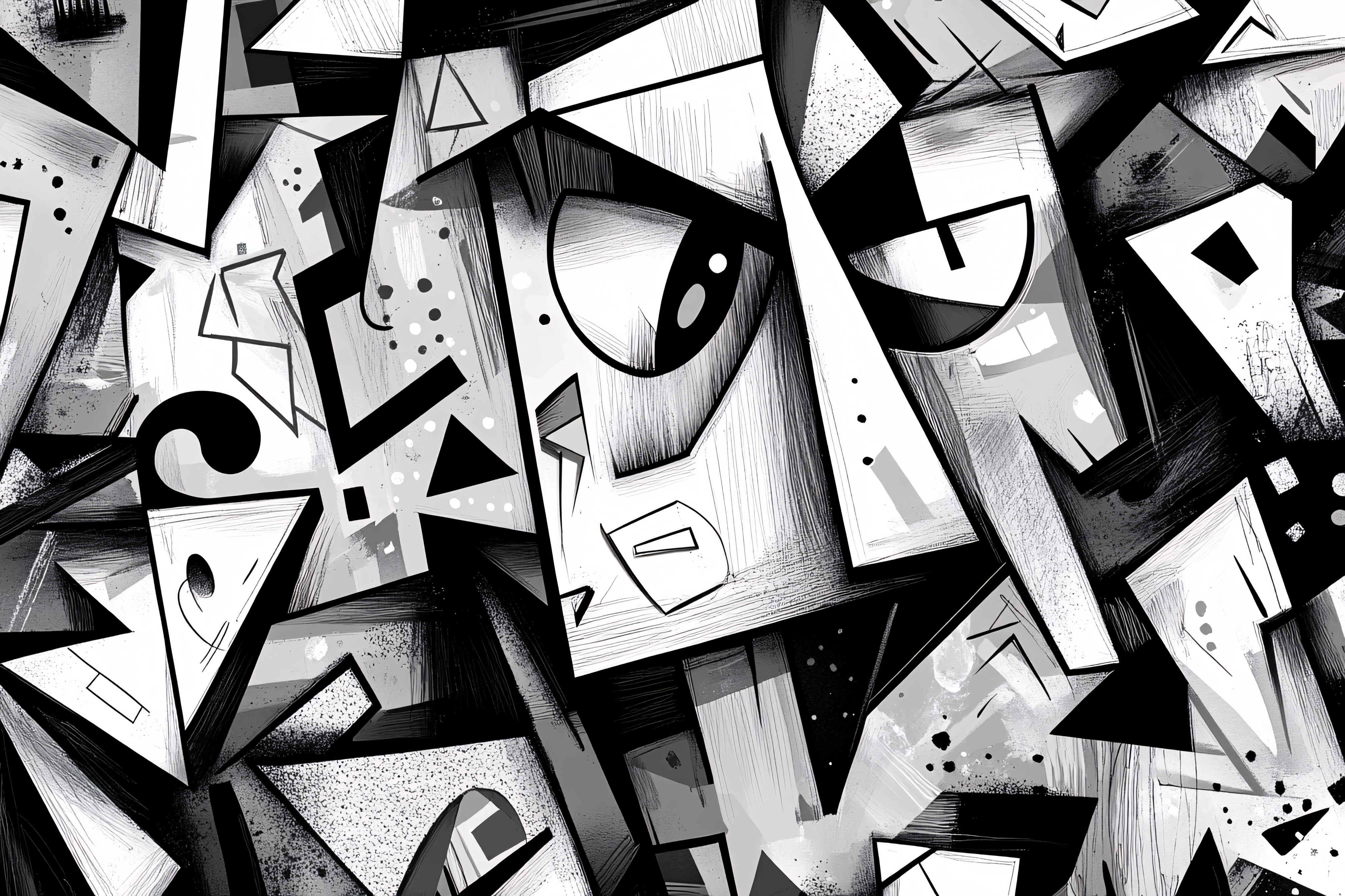 Abstract Geometric Face