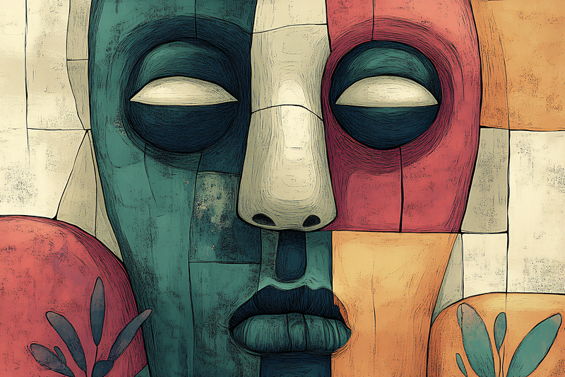 Abstract Geometric Face