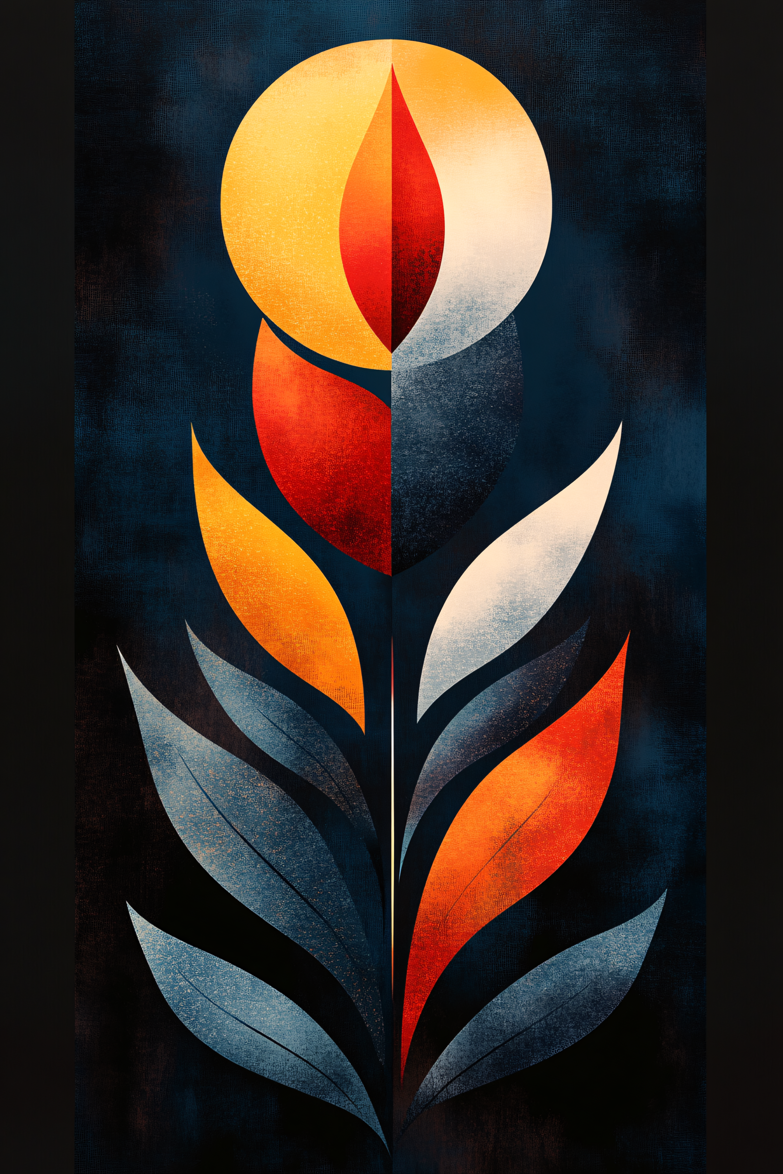 Abstract Geometric Flower