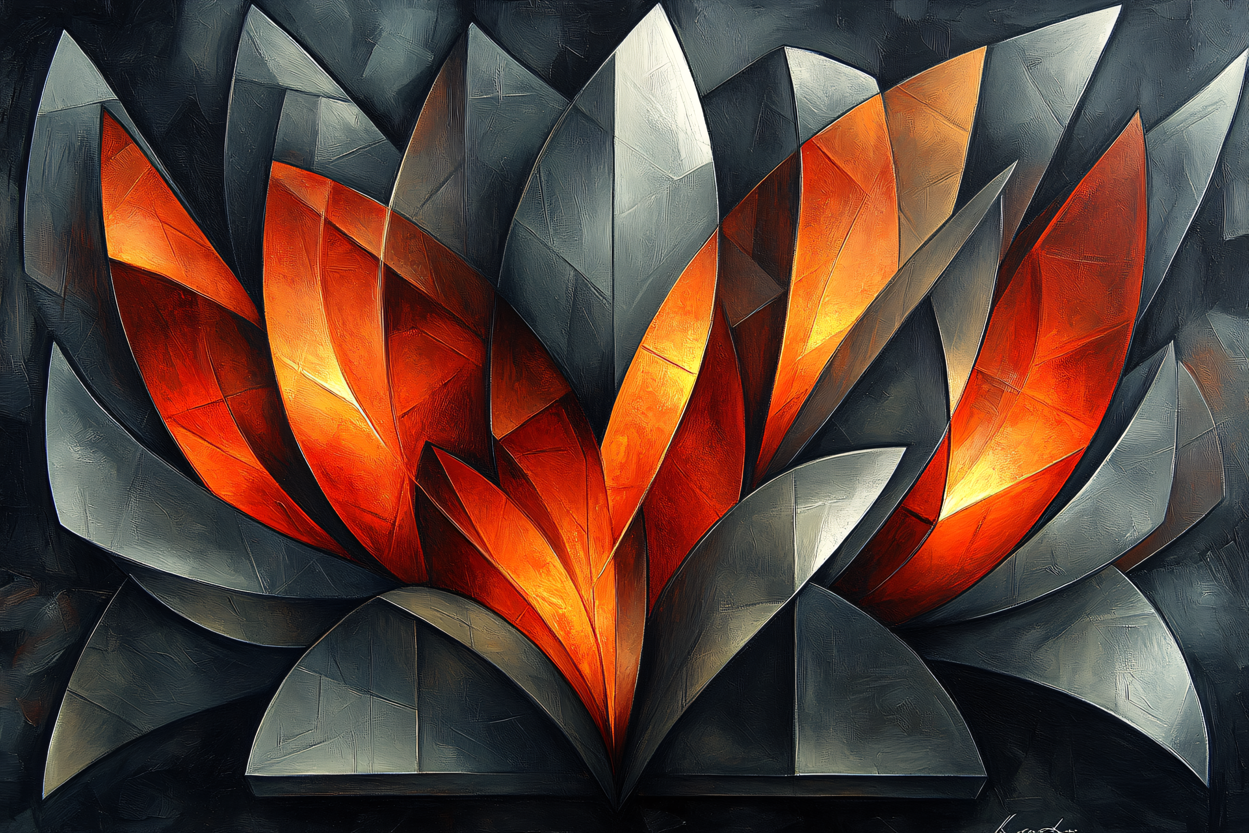 Abstract Geometric Lotus