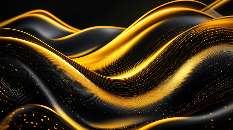Abstract Gold Wave
