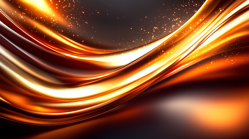 Abstract Gold Waves