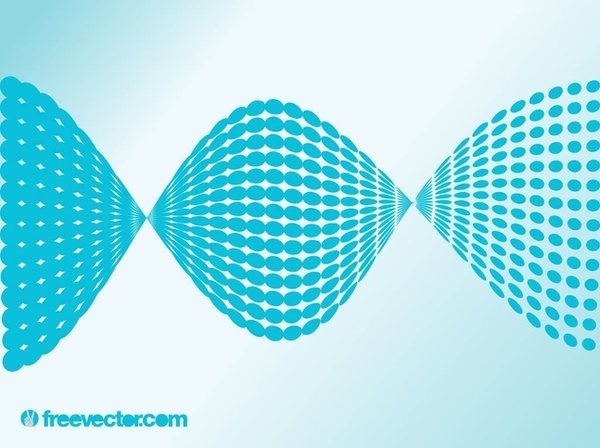 Abstract Halftone Design Free Vector
