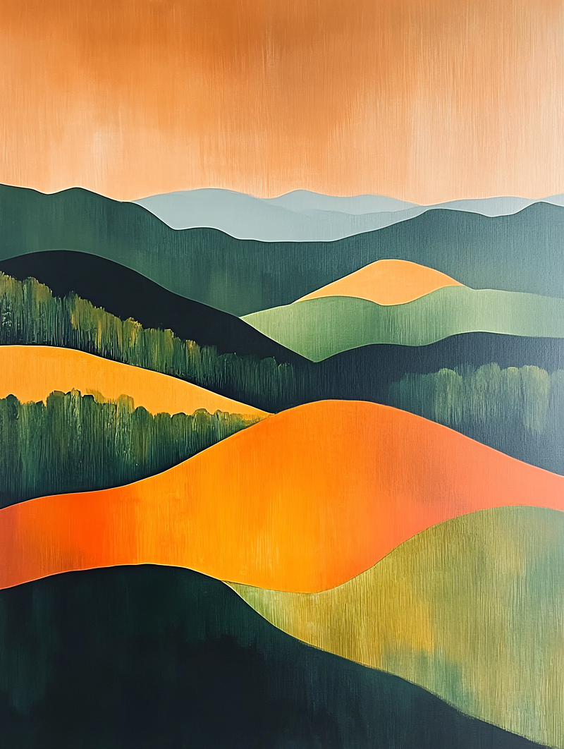 Abstract Hills And Mountains