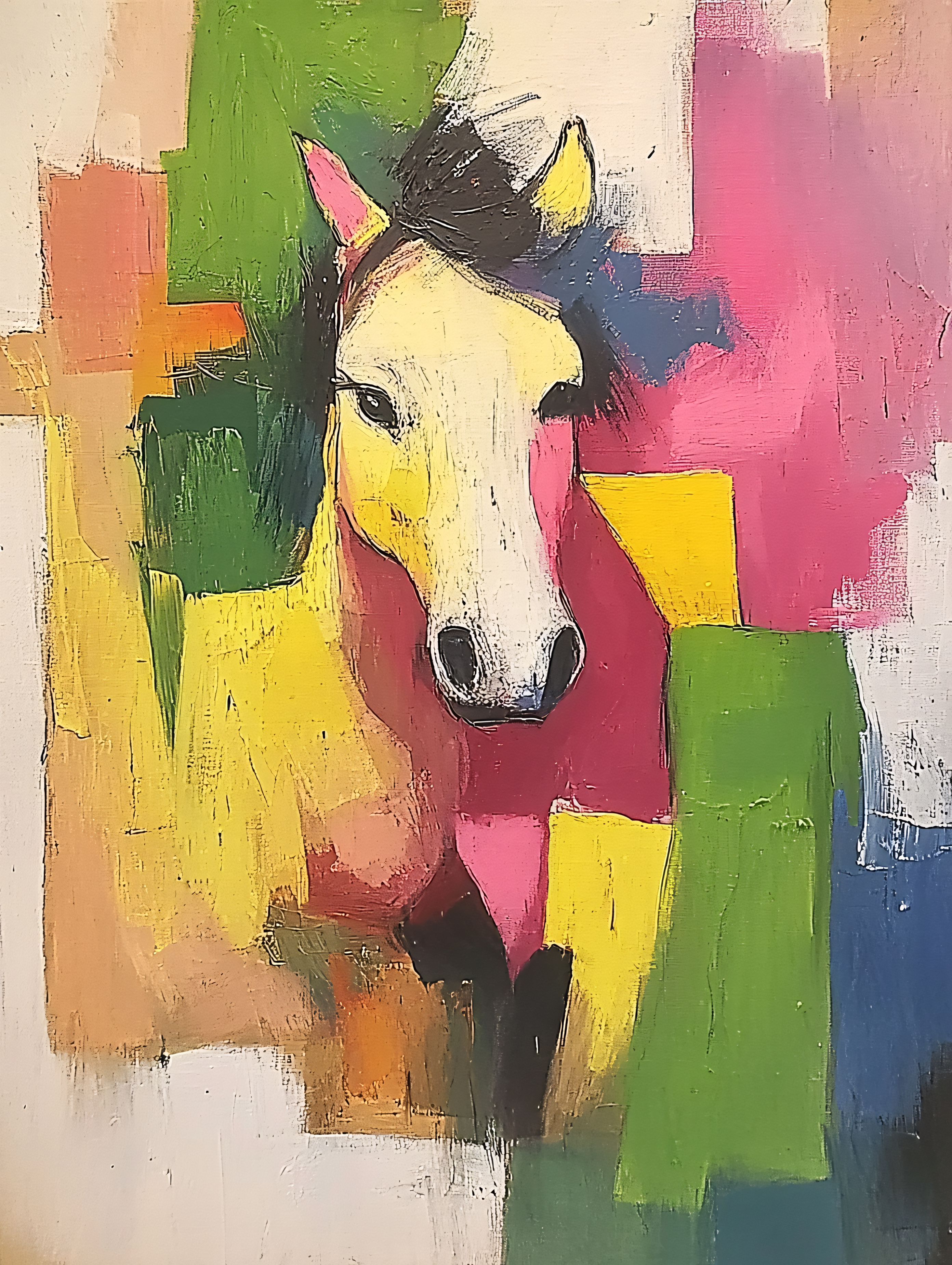Abstract Horse Painting