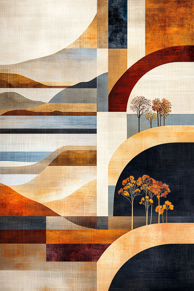 Abstract Landscape With Trees