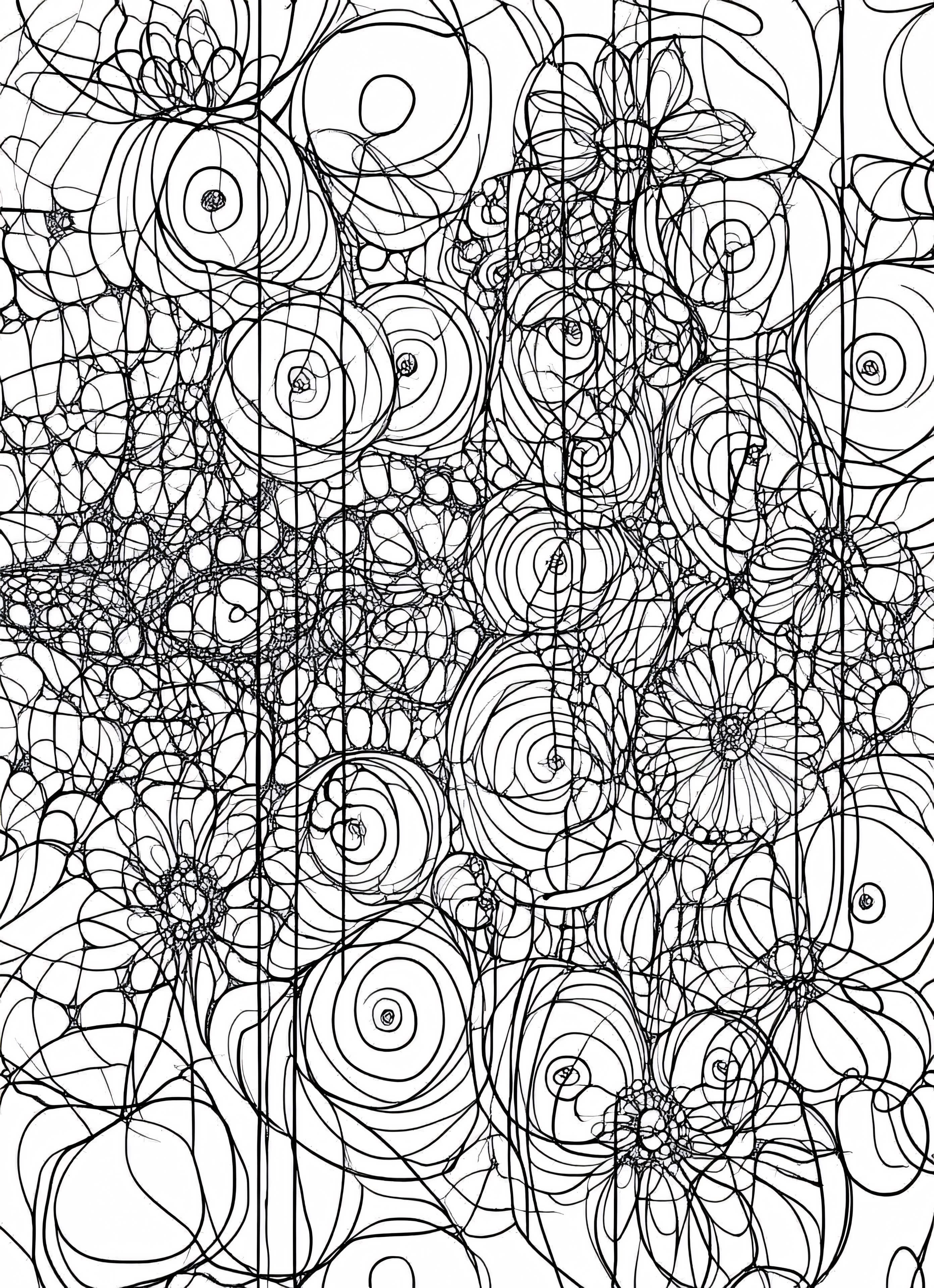 Abstract Line Art Composition