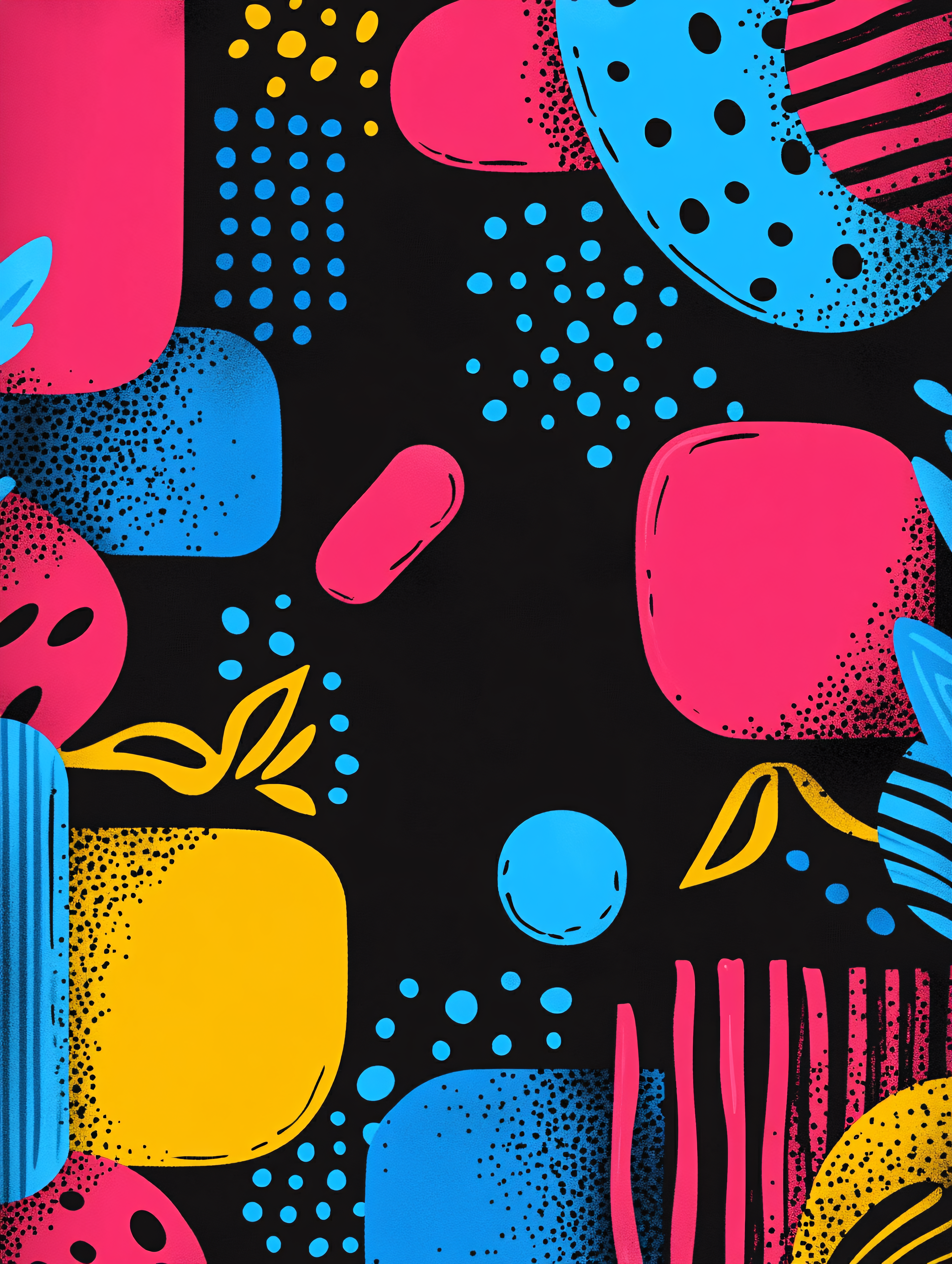 Abstract Memphis Style Pattern