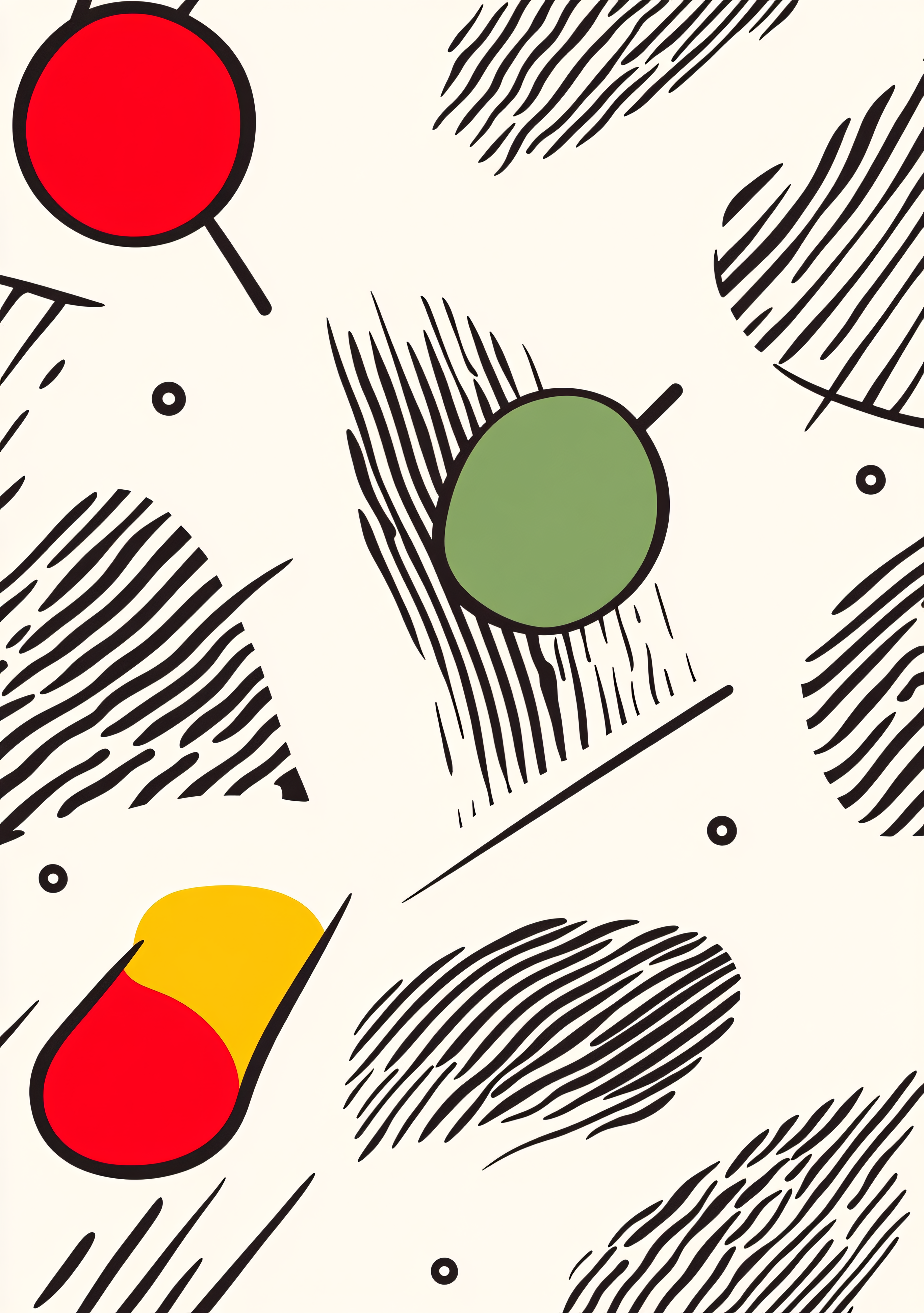 Abstract Memphis Style Pattern