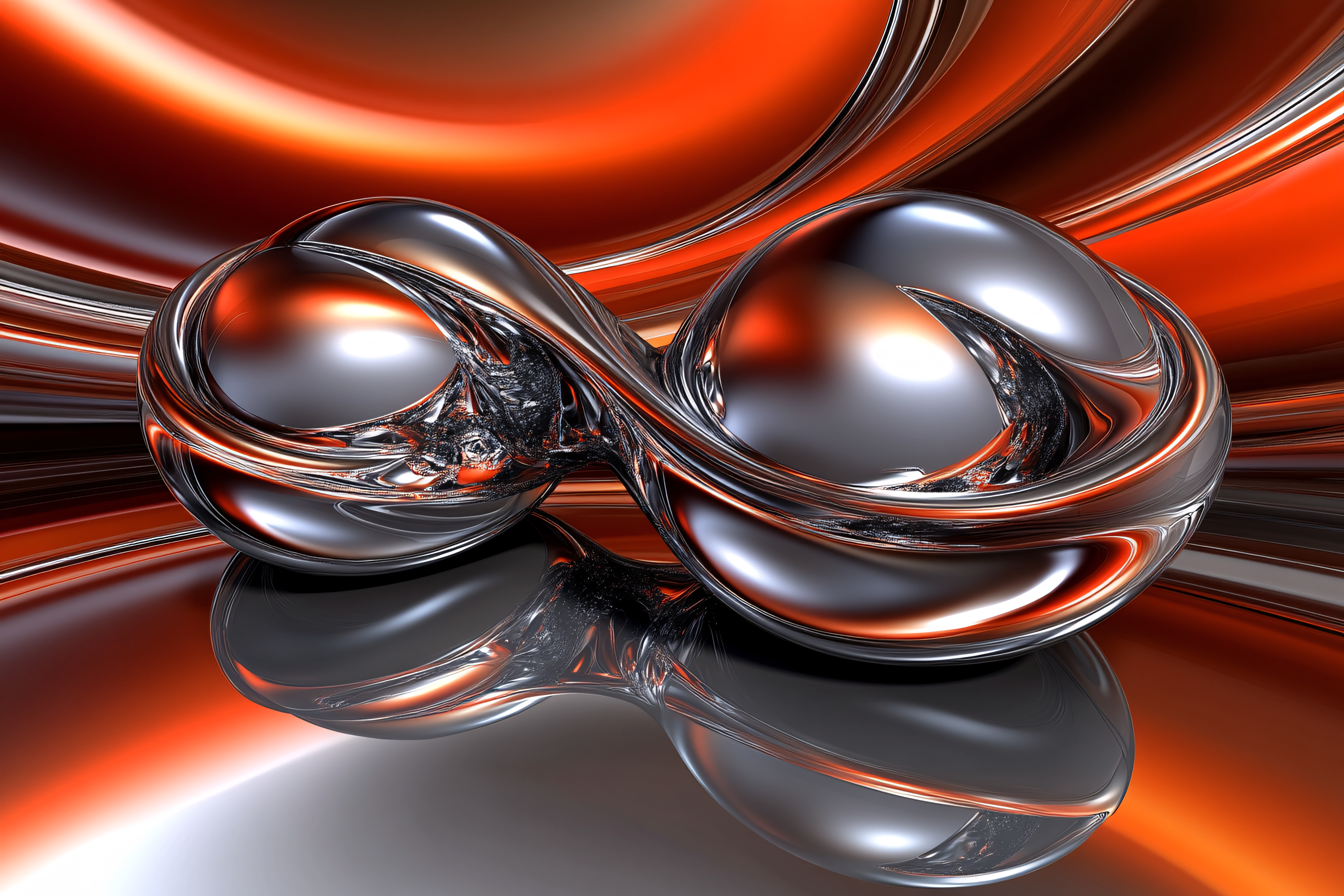 Abstract Metallic Spheres