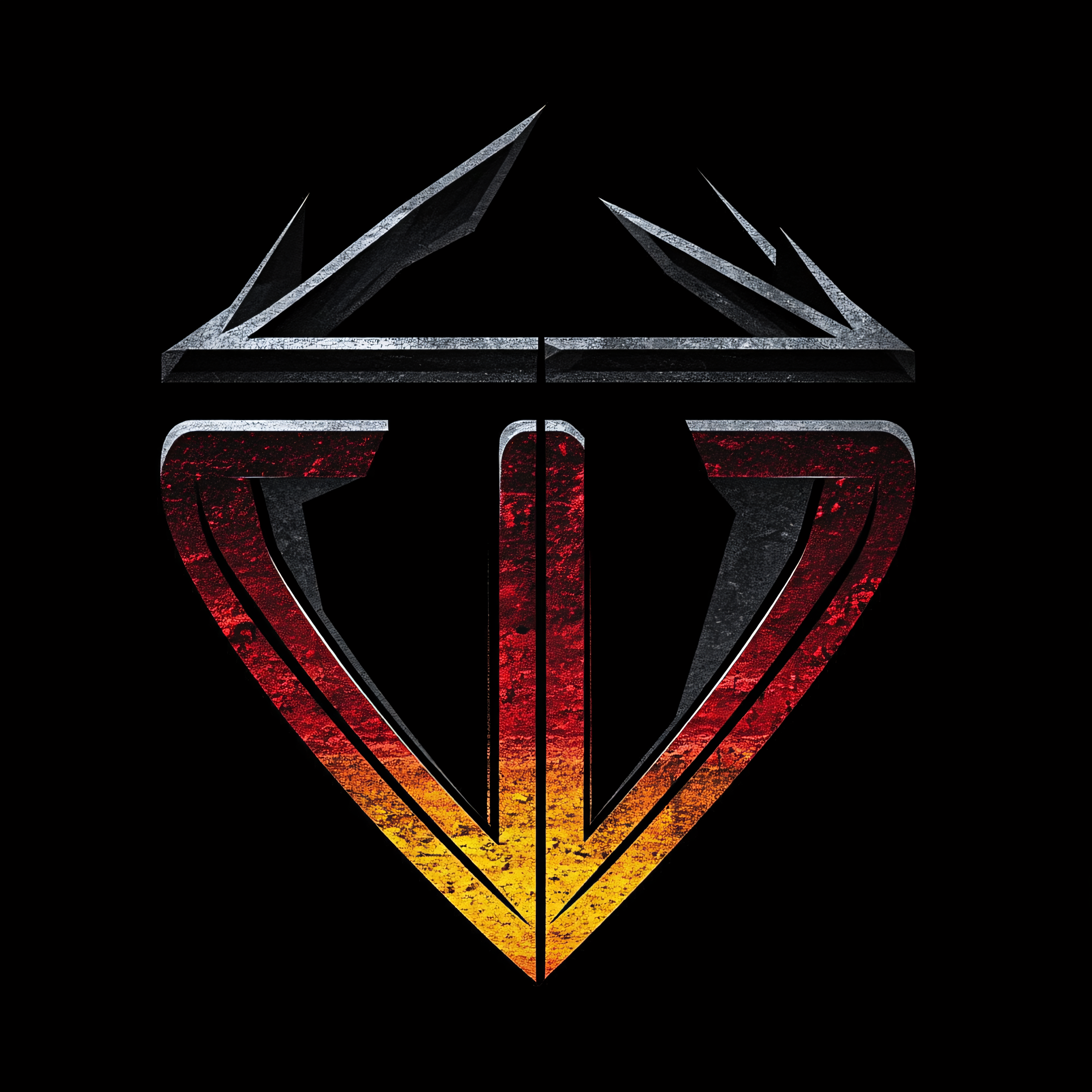 Abstract Metallic TV Logo
