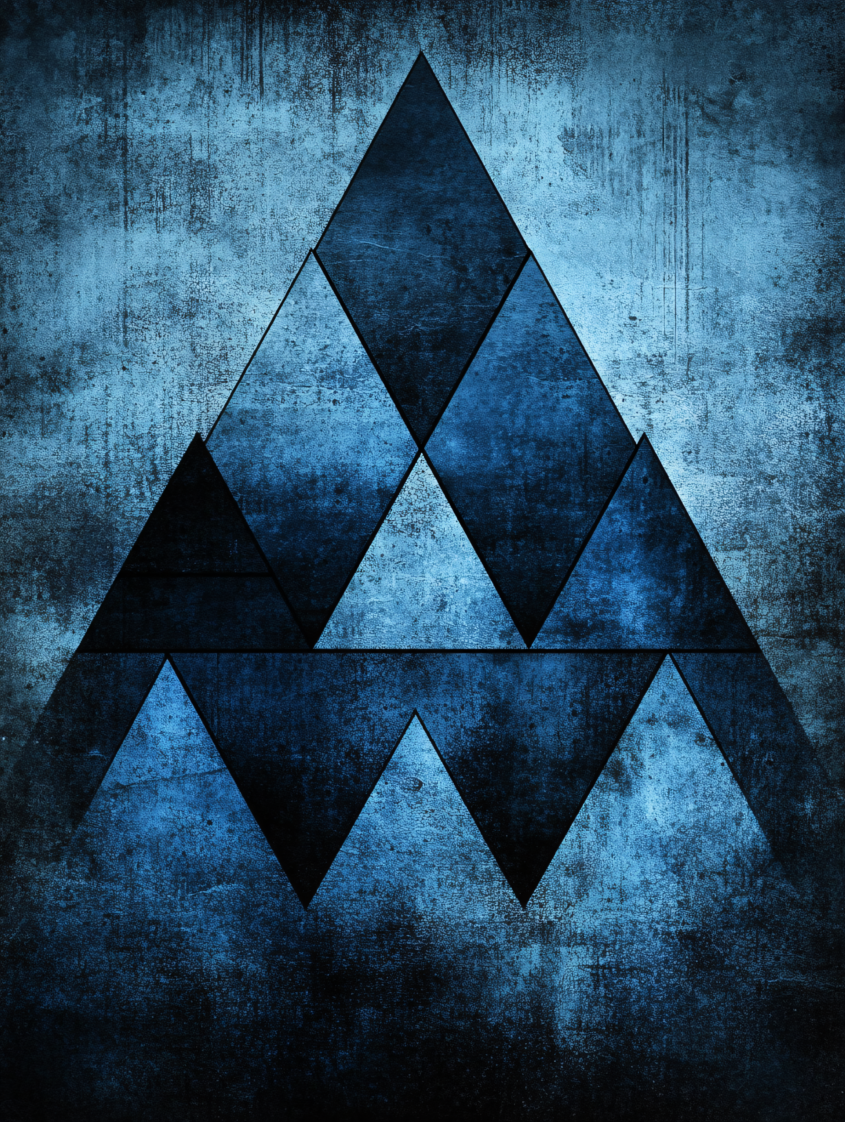 Abstract Mountain Peaks