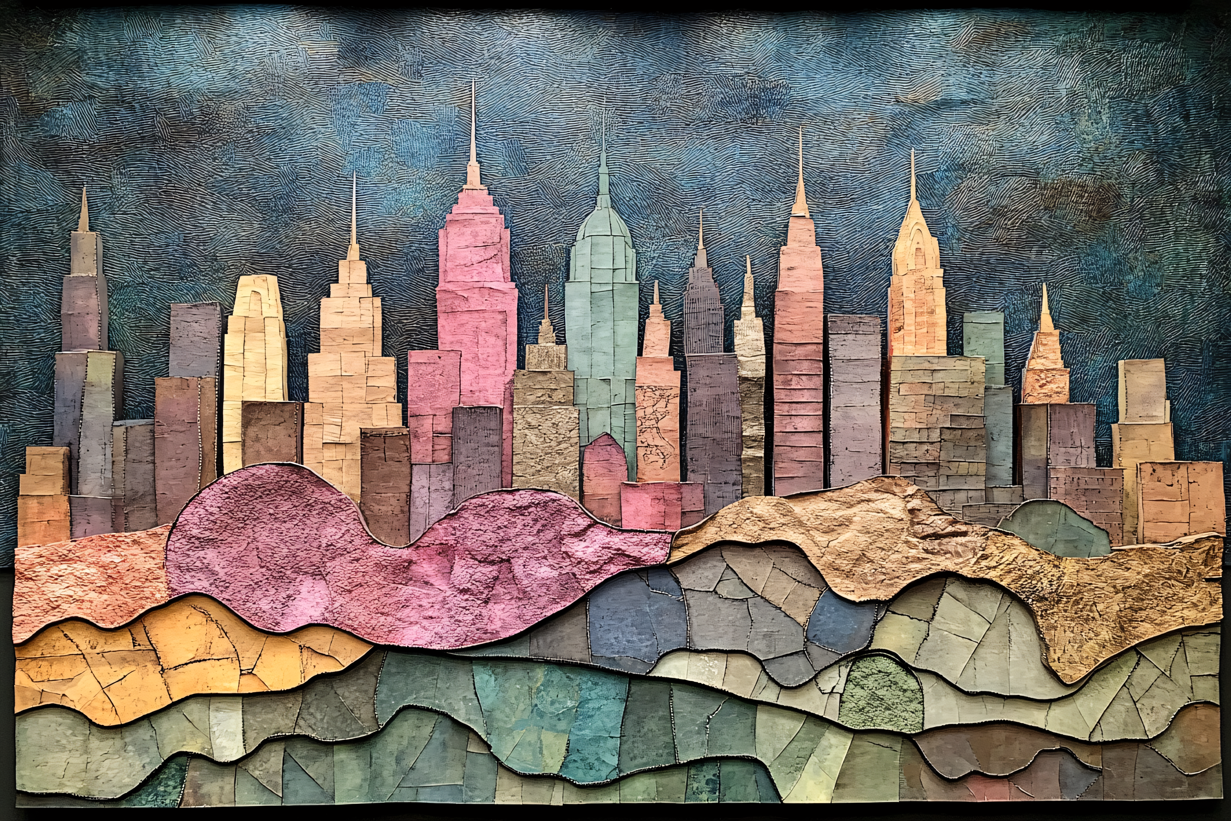 Abstract New York Cityscape
