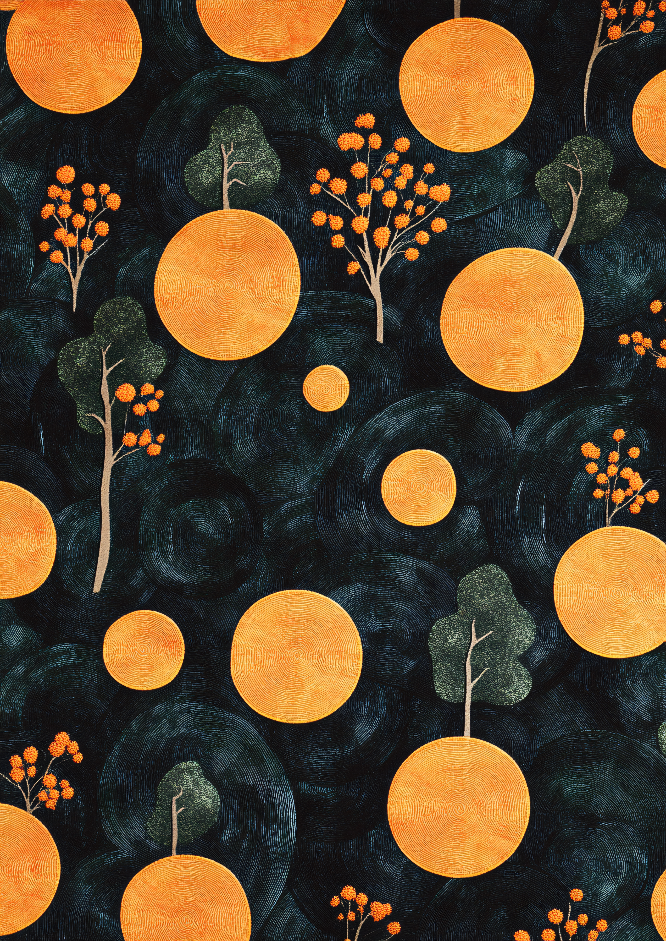 Abstract Orchard Pattern