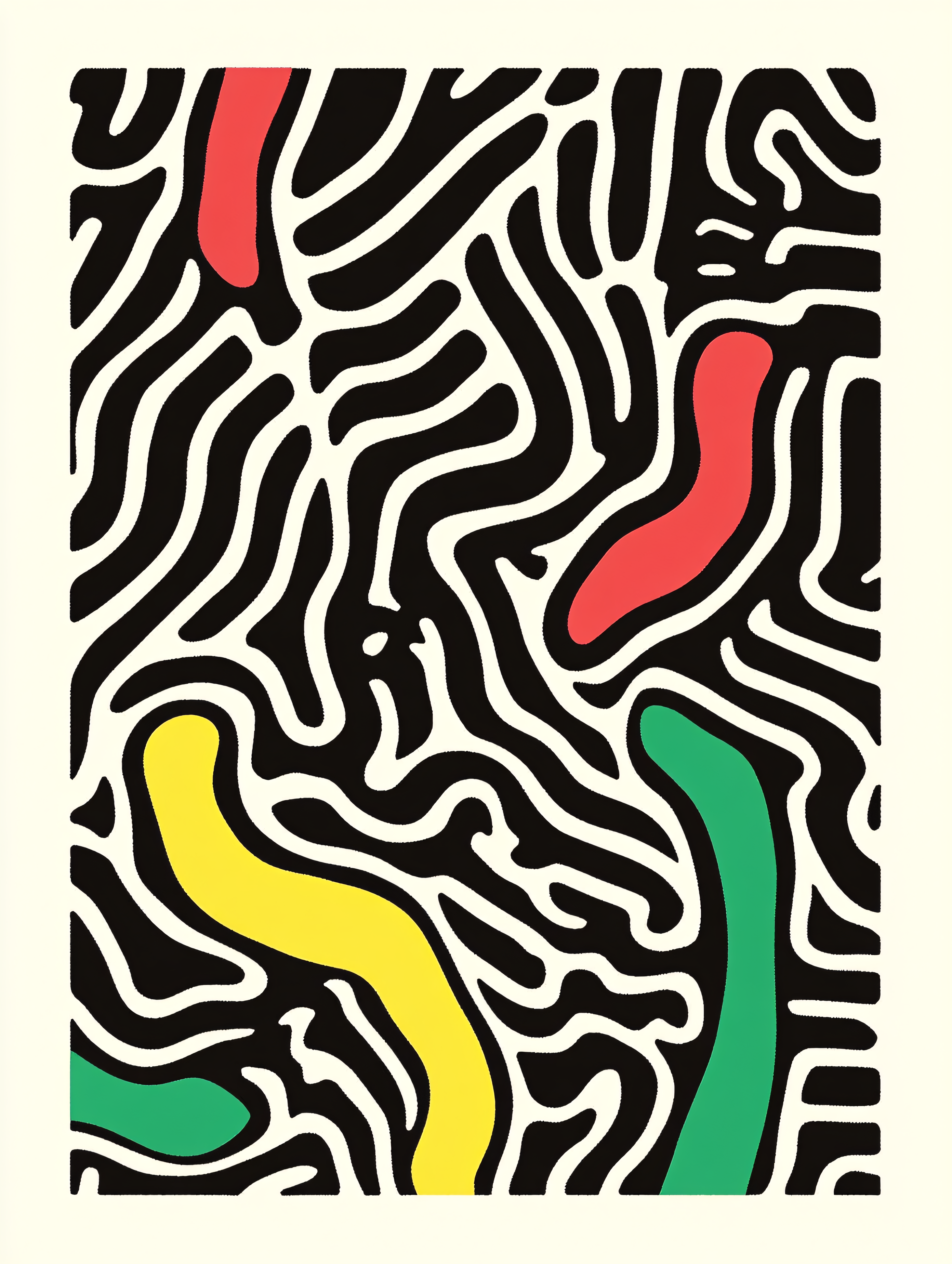 Abstract Organic Lines Pattern