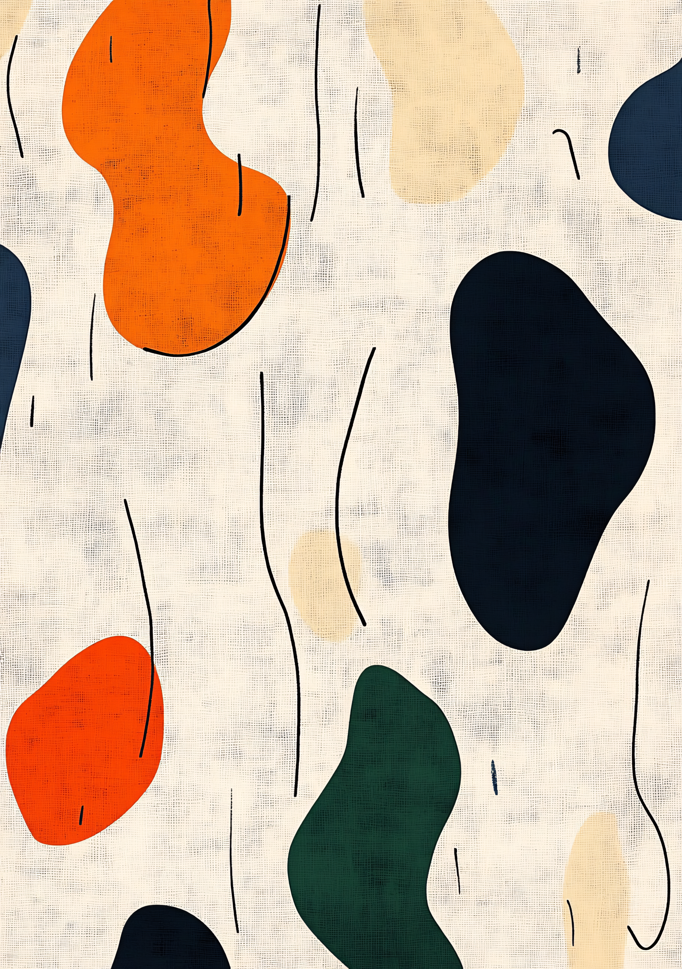 Abstract Organic Shapes Pattern