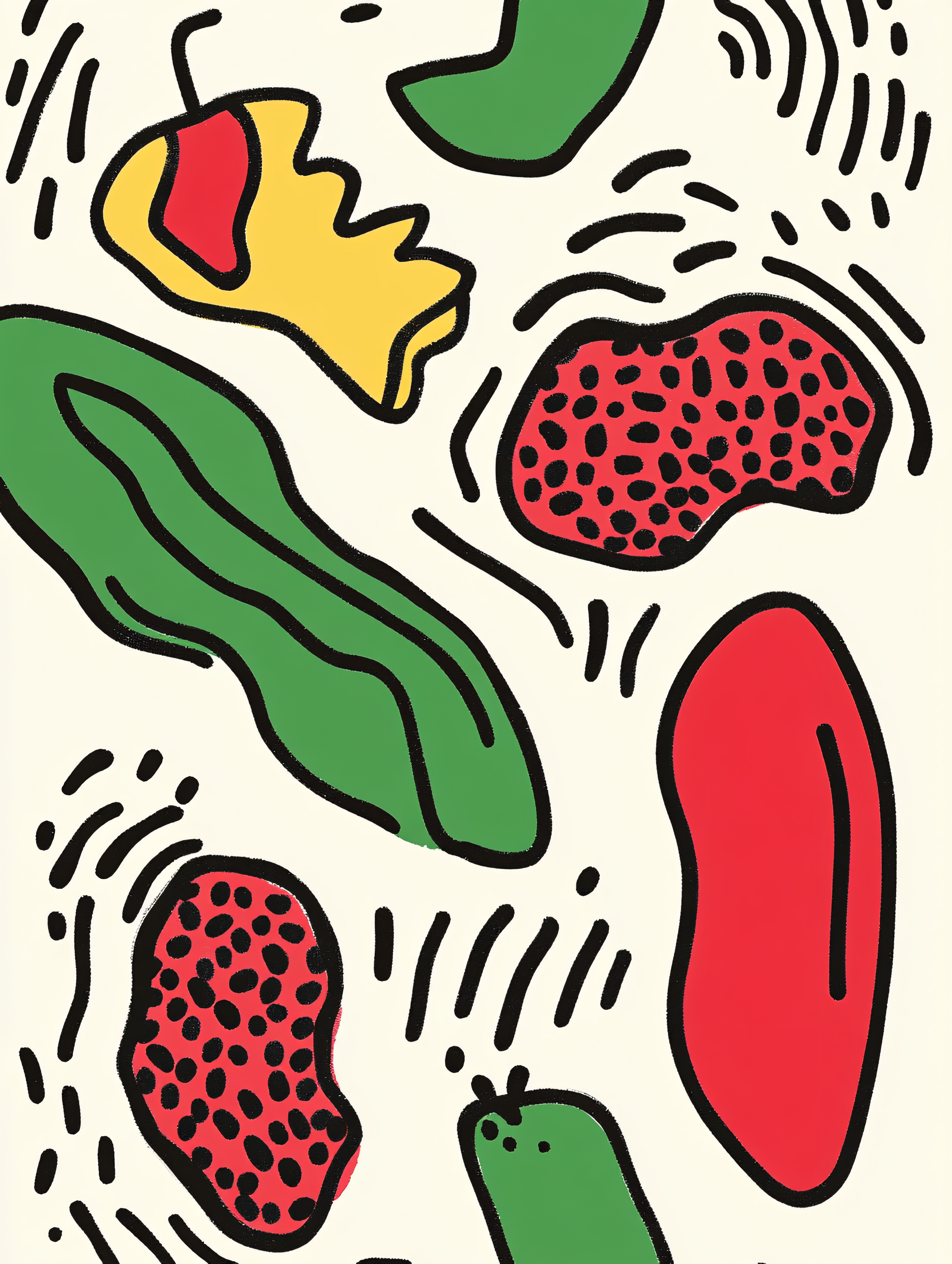 Abstract Organic Shapes Pattern