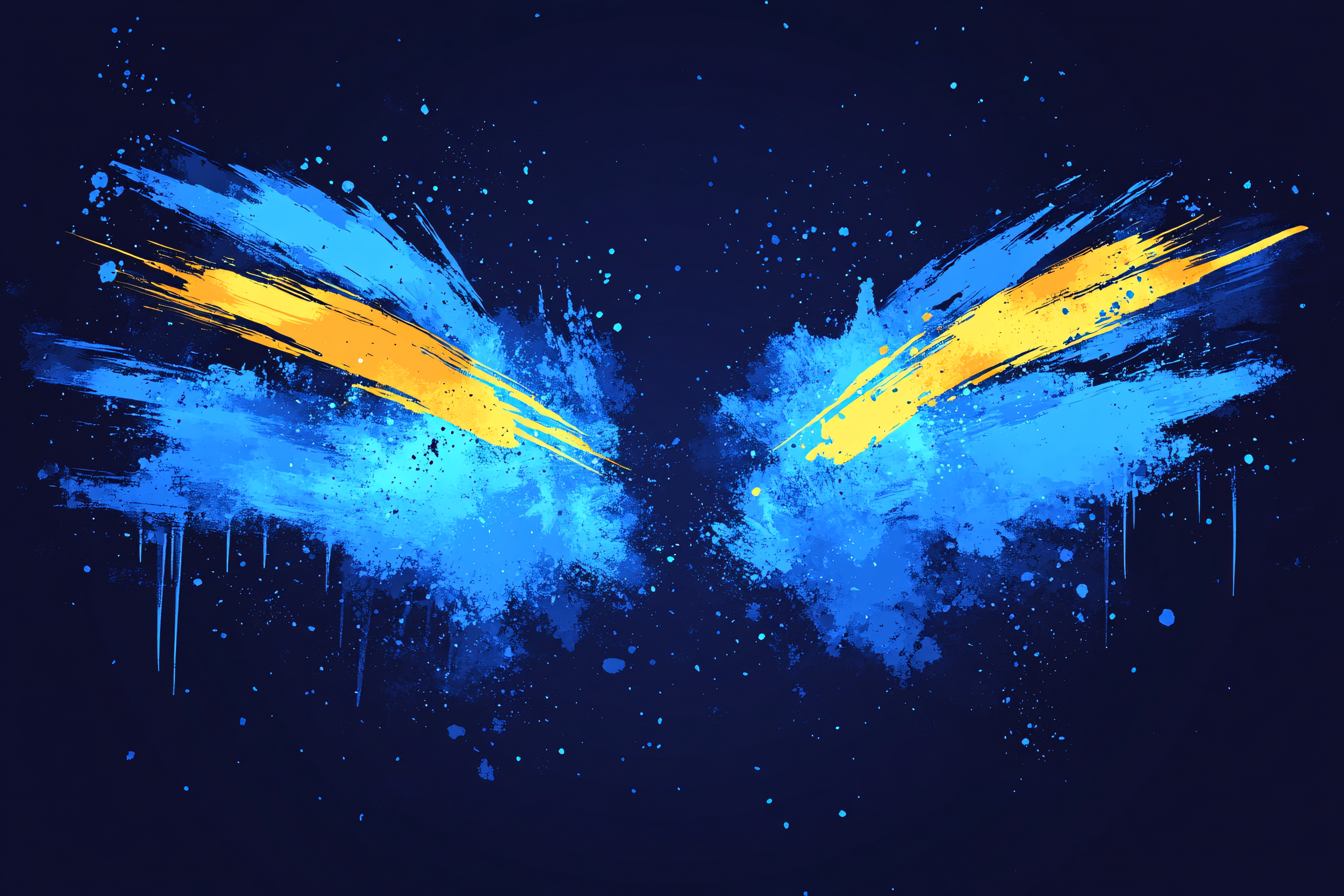Abstract Paint Splashes Background