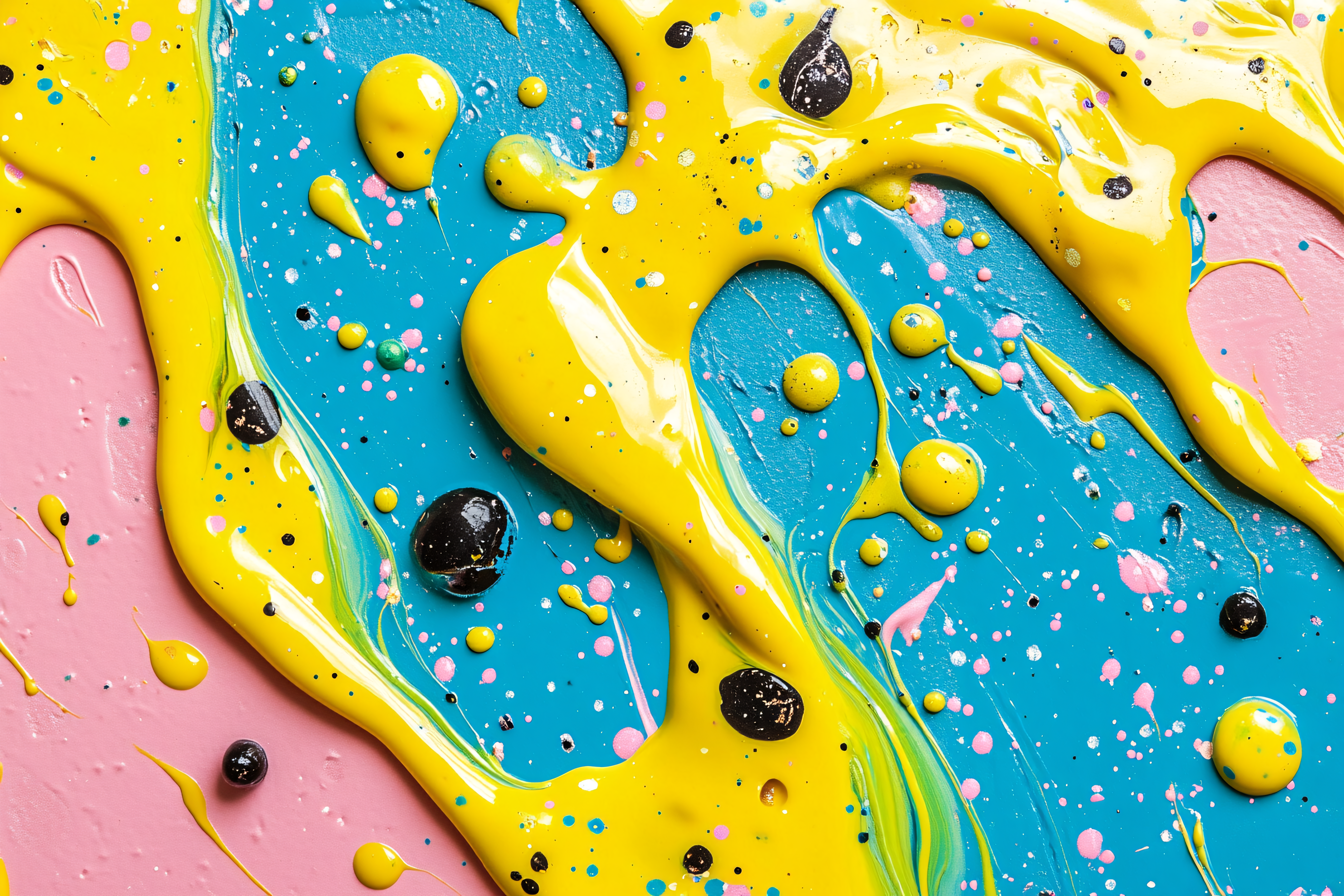 Abstract Paint Splatter