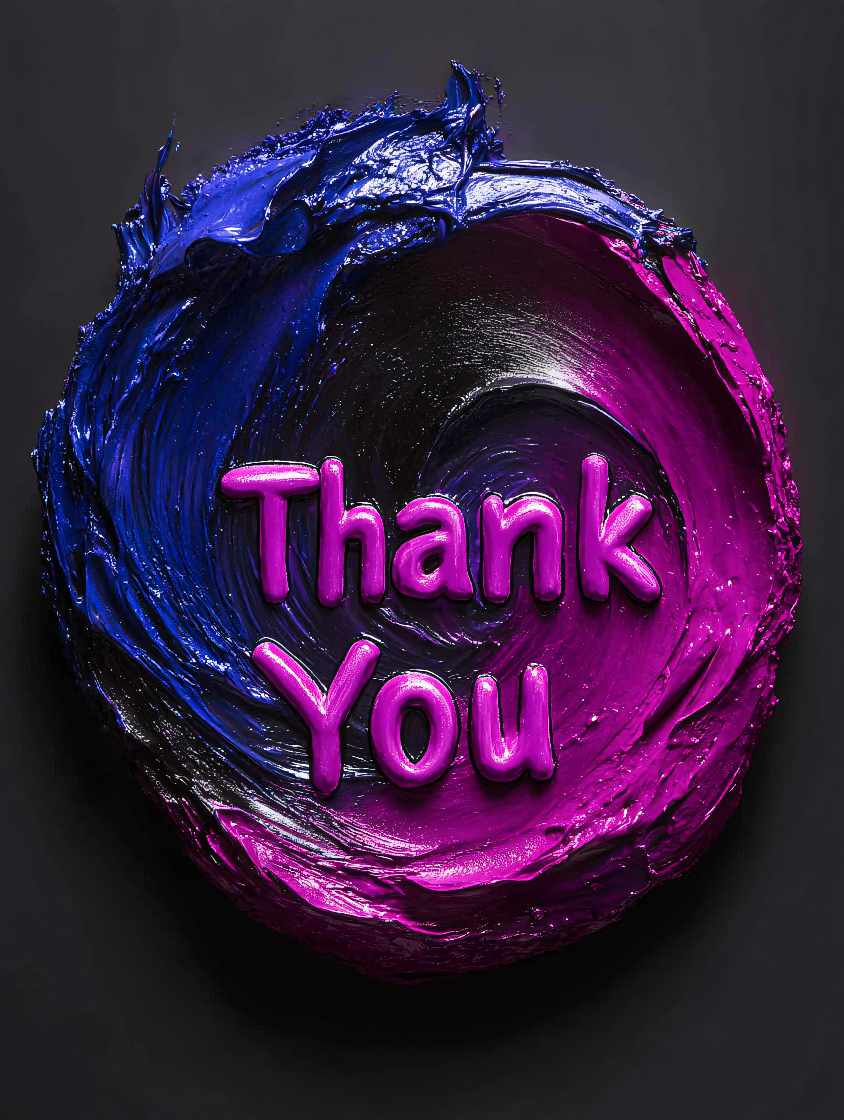 Abstract Paint Text