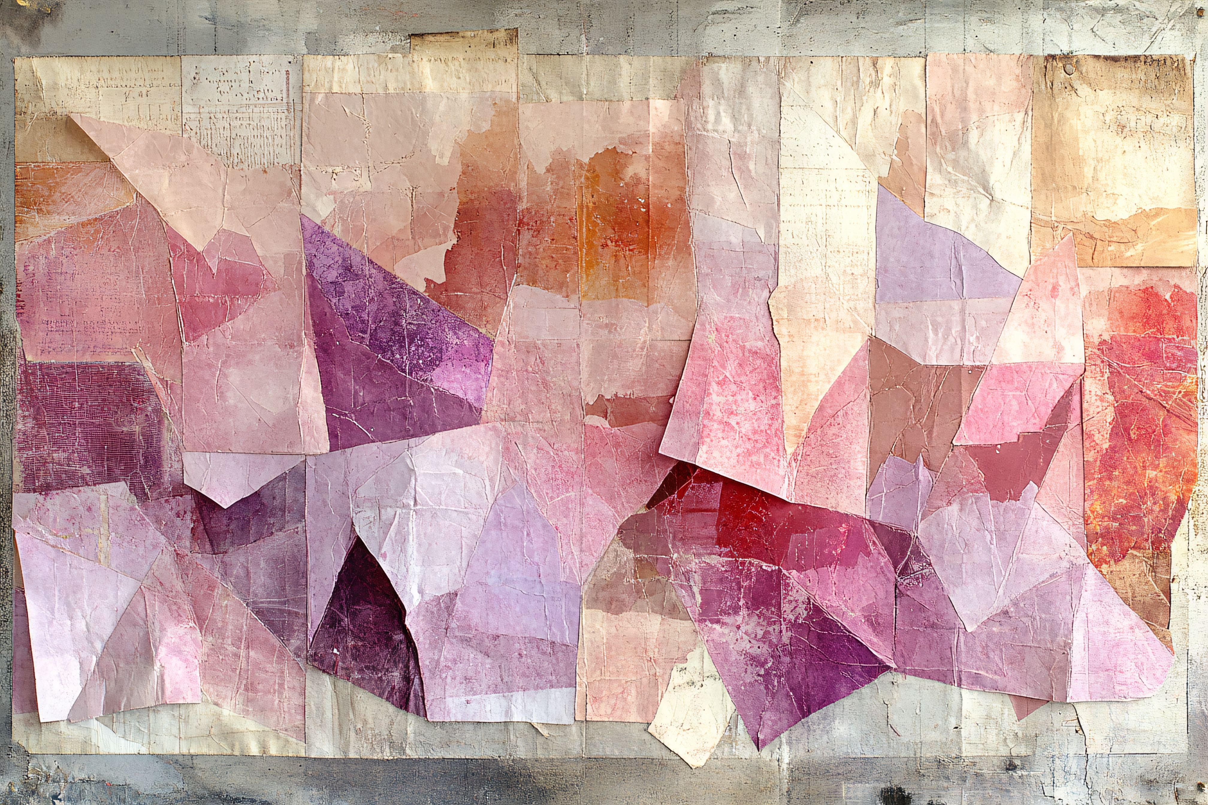 Abstract Paper Collage