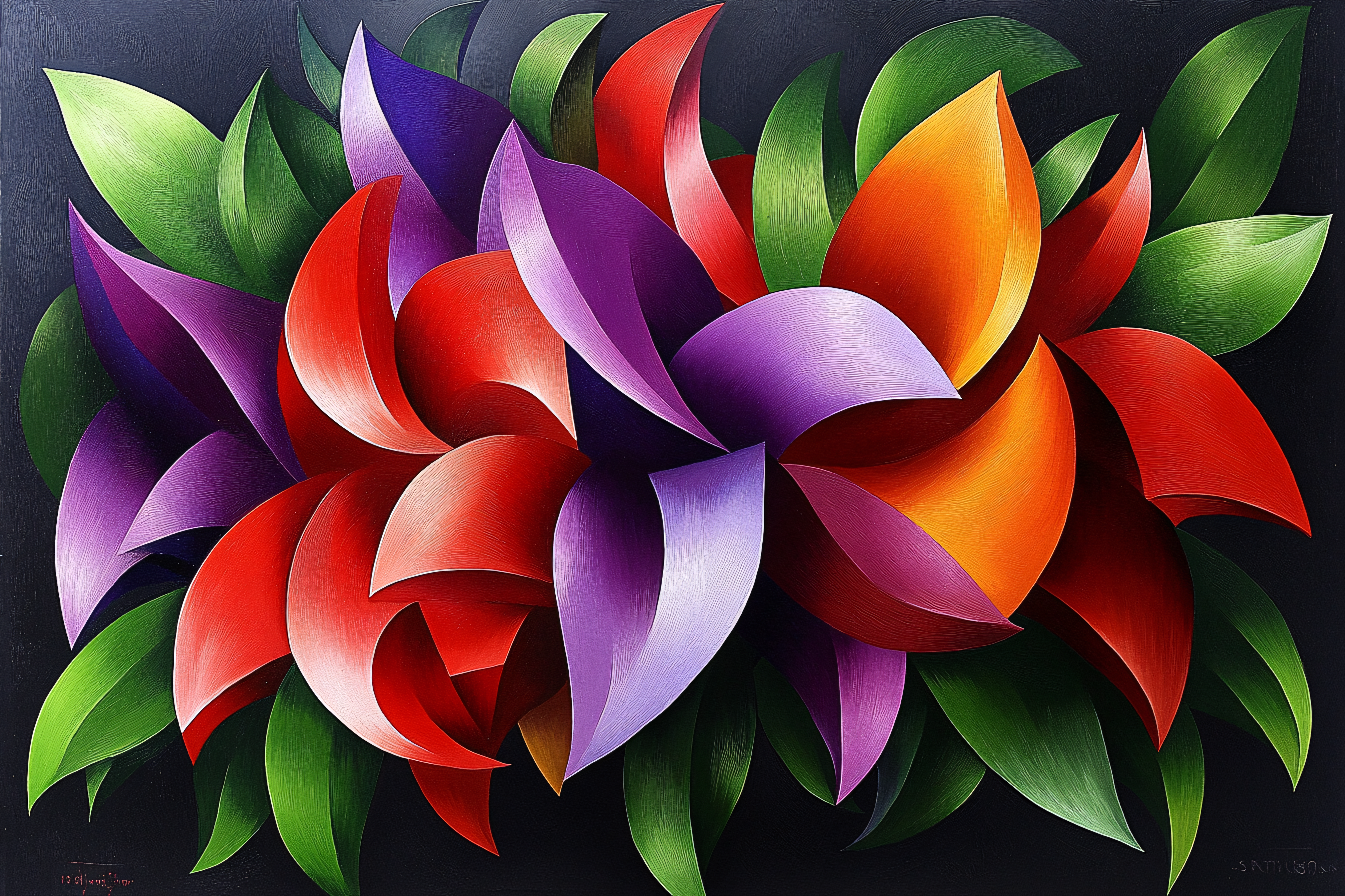 Abstract Petal Arrangement