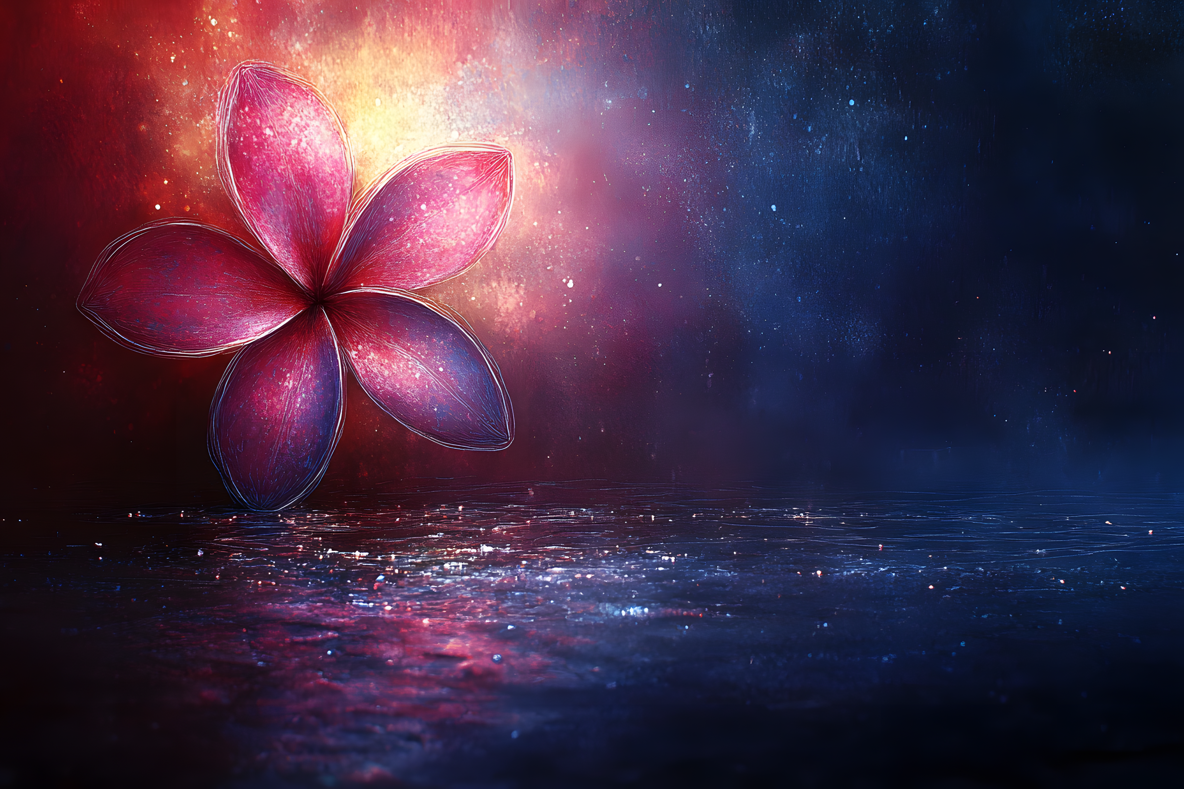 Abstract Pink Flower